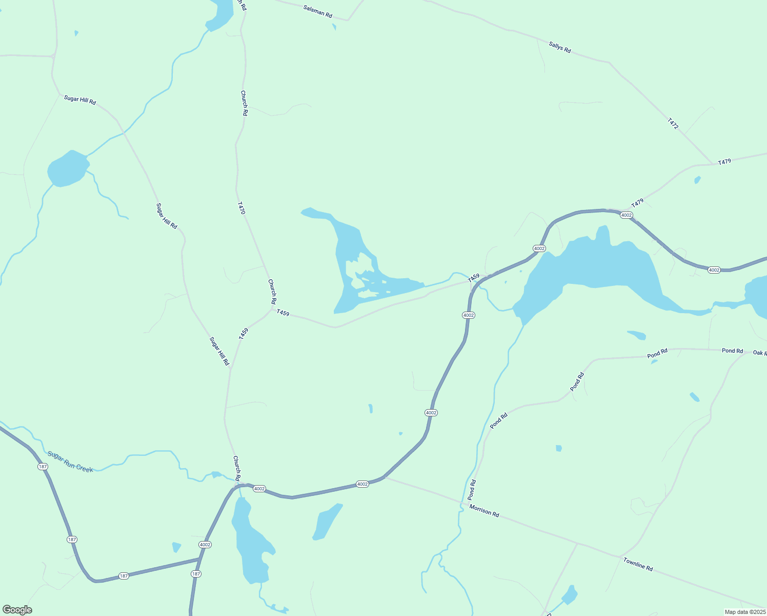 map of restaurants, bars, coffee shops, grocery stores, and more near Sharpe Pond Road in Laceyville