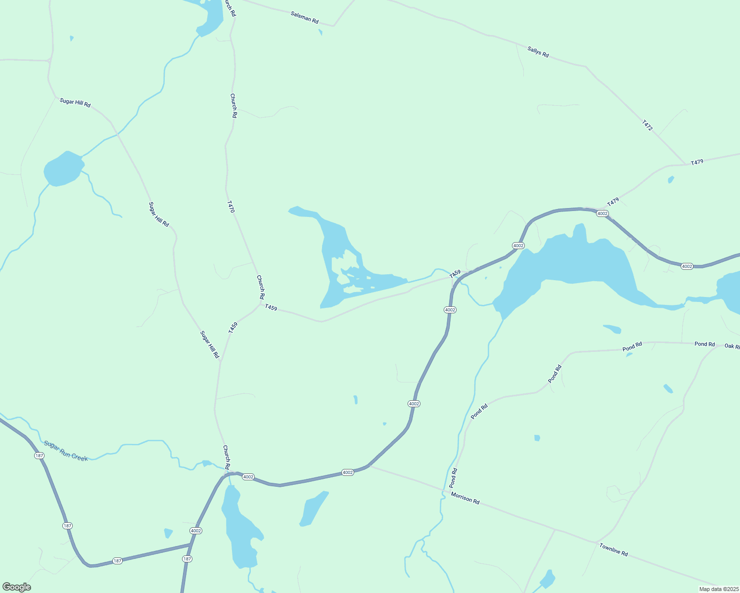 map of restaurants, bars, coffee shops, grocery stores, and more near Sharpe Pond Road in Laceyville