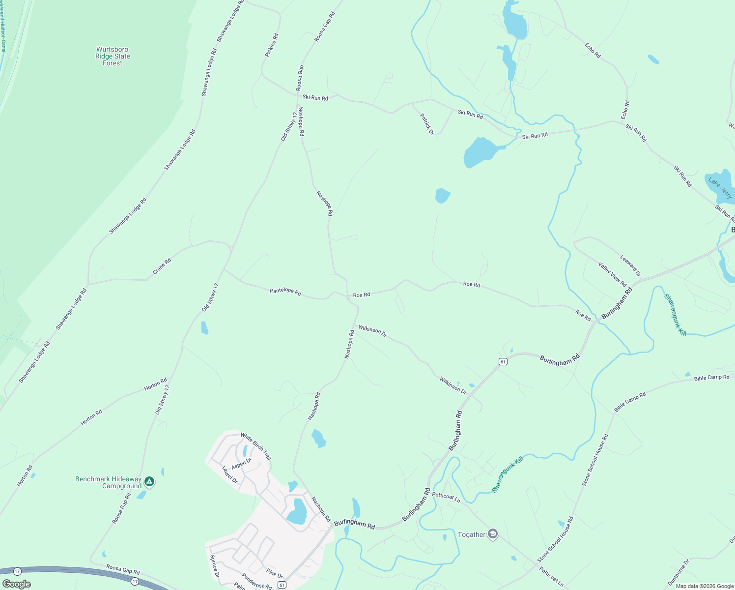 map of restaurants, bars, coffee shops, grocery stores, and more near 6 Roe Road in Bloomingburg