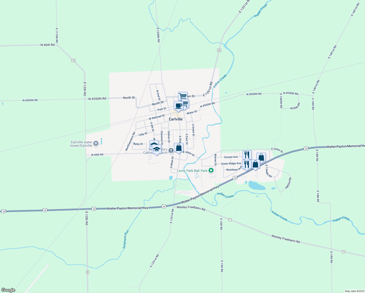 603 South Ottawa Street, Earlville IL Walk Score