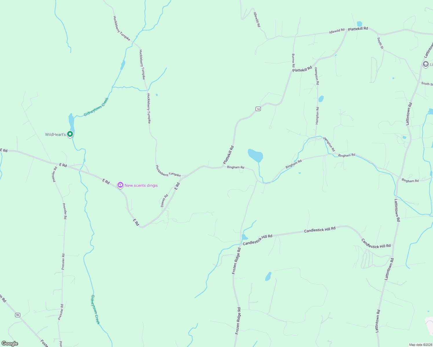 map of restaurants, bars, coffee shops, grocery stores, and more near 411 Plattekill Rd in Marlboro