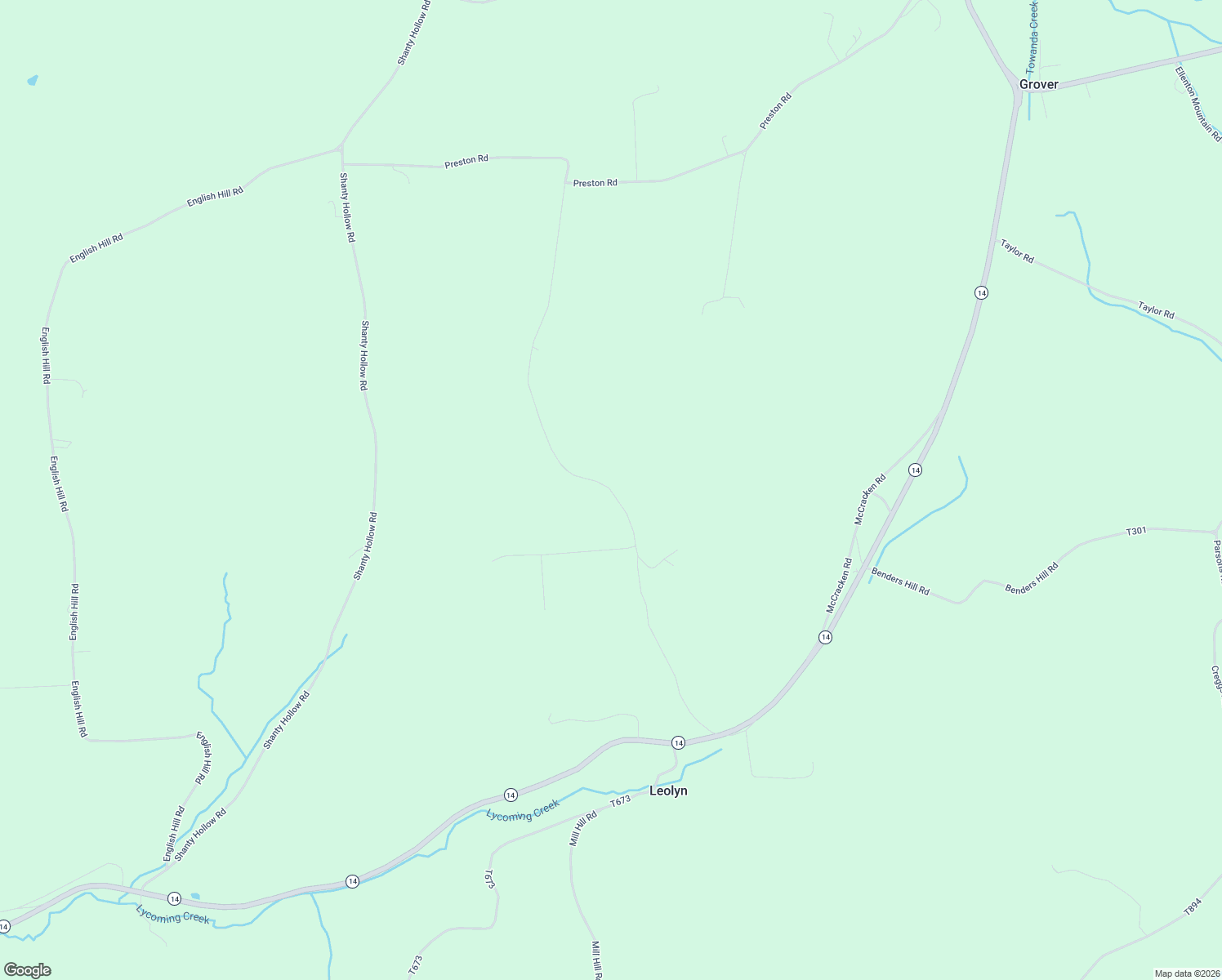 map of restaurants, bars, coffee shops, grocery stores, and more near 425 Bennett Hill Road in Roaring Branch