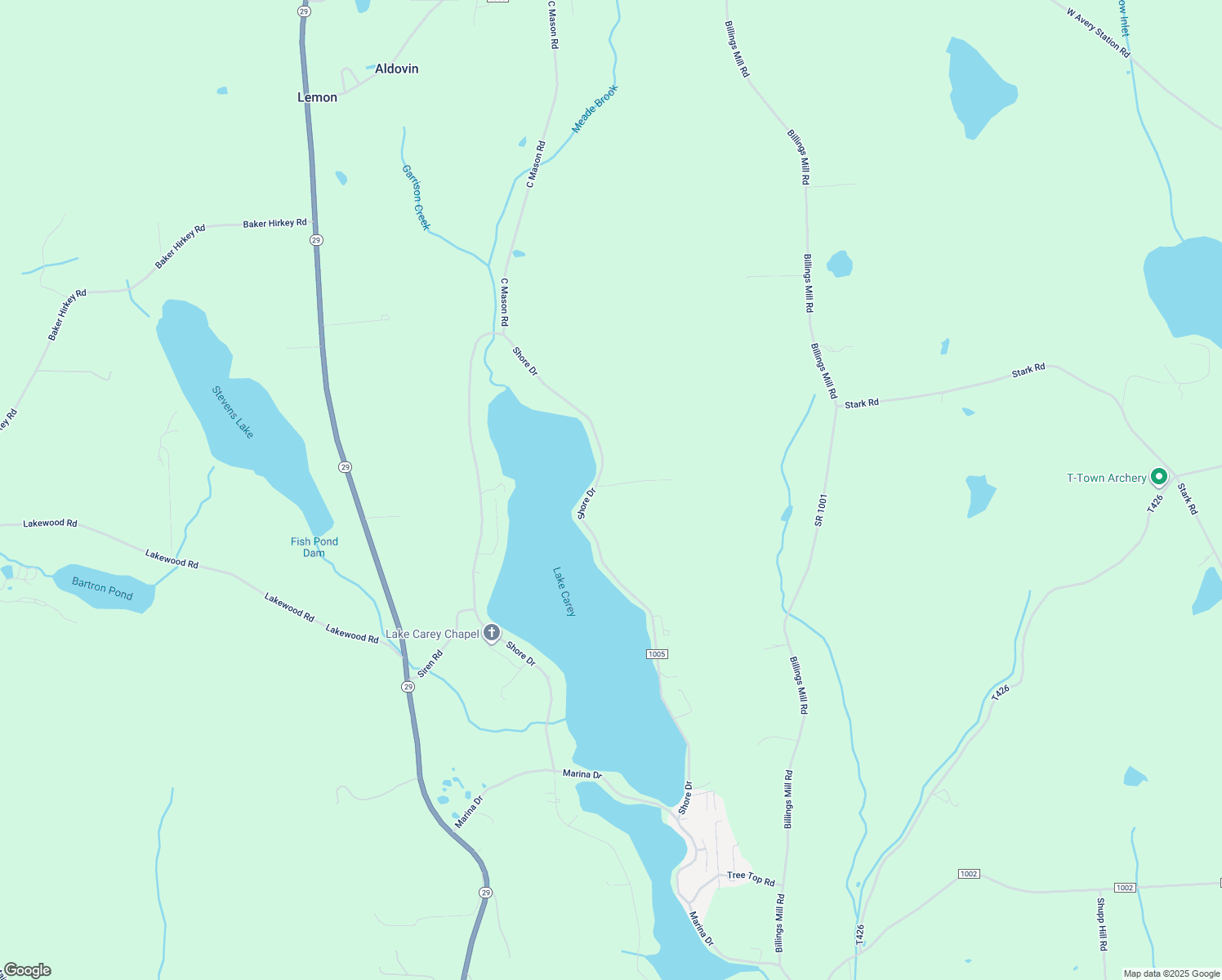 map of restaurants, bars, coffee shops, grocery stores, and more near 8 Holbrook Road in Tunkhannock