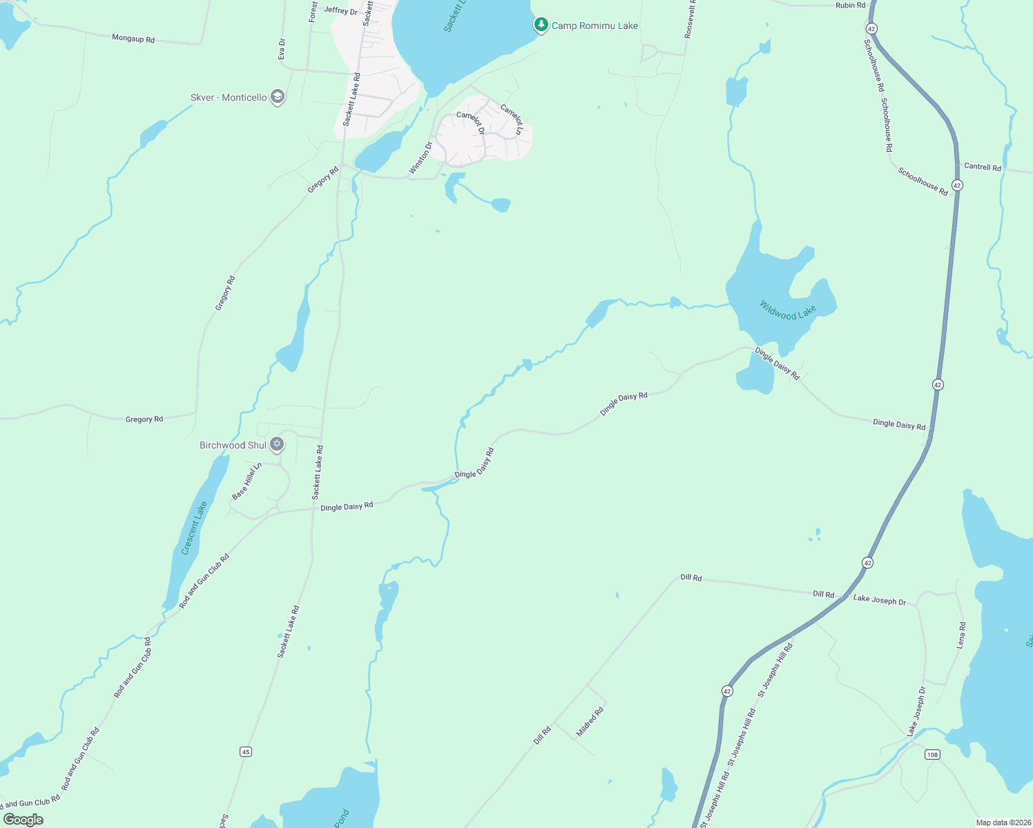 map of restaurants, bars, coffee shops, grocery stores, and more near 286 Dingle Daisy Road in Monticello