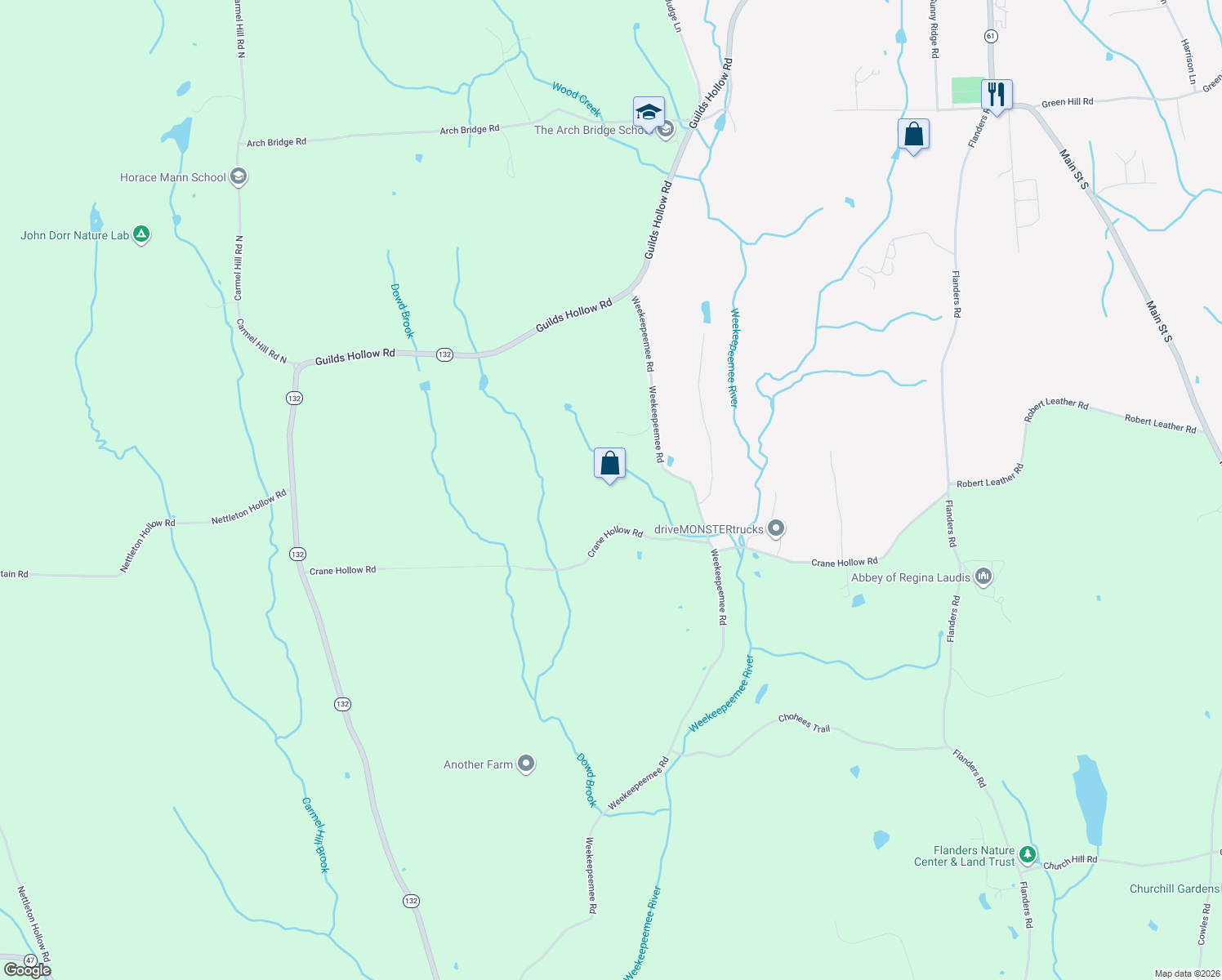 map of restaurants, bars, coffee shops, grocery stores, and more near 202 Crane Hollow Road in Bethlehem
