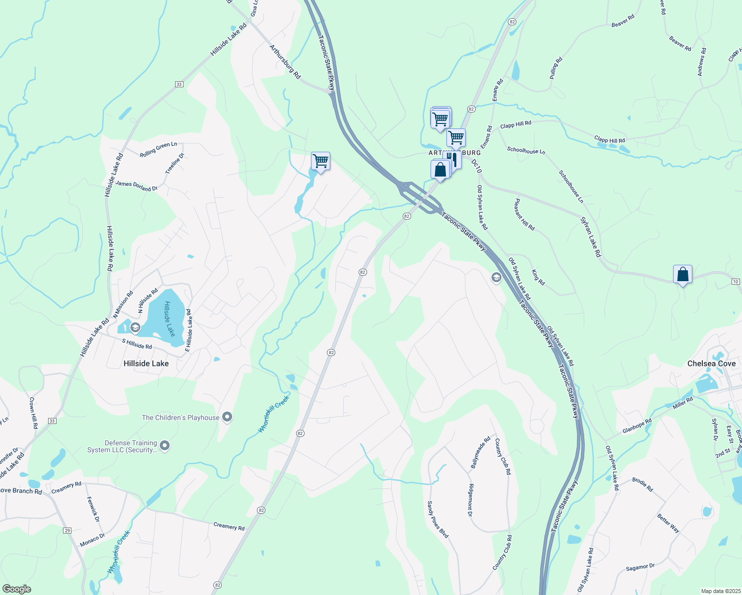 map of restaurants, bars, coffee shops, grocery stores, and more near 1472 New York 82 in Hopewell Junction