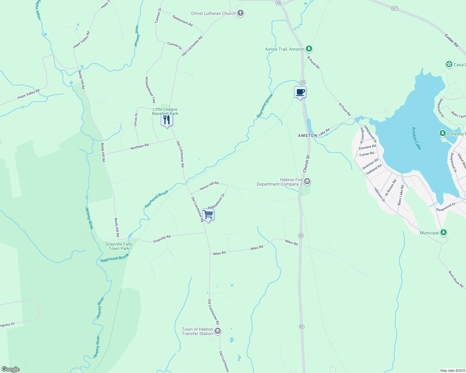 33 Heron Hill Road, Hebron CT Walk Score
