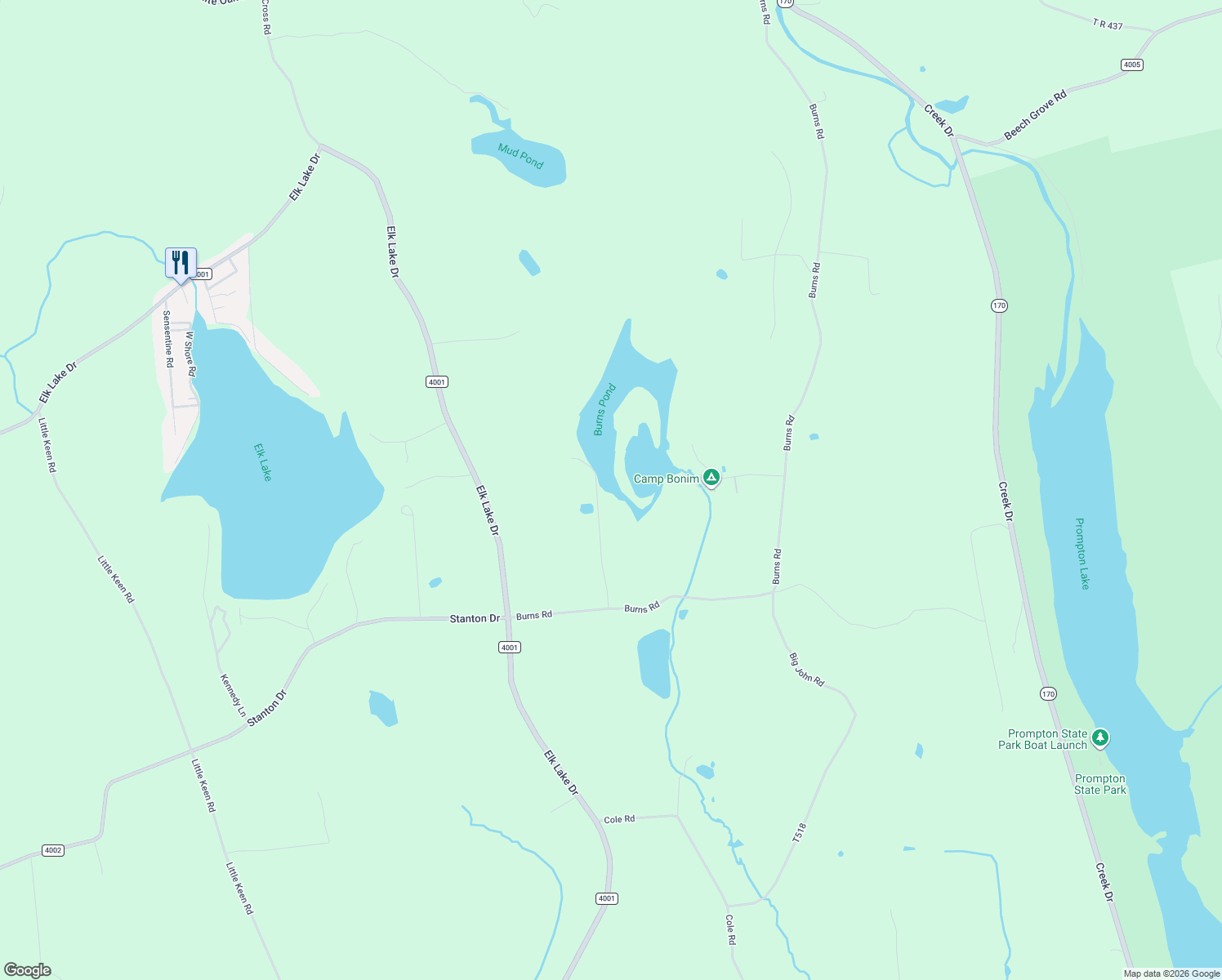 map of restaurants, bars, coffee shops, grocery stores, and more near 60 Fobes Dr in Waymart