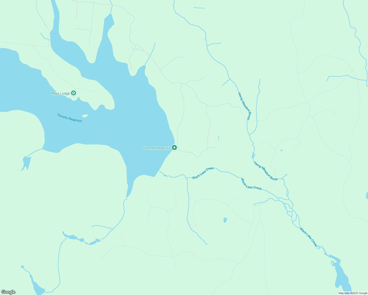 map of restaurants, bars, coffee shops, grocery stores, and more near 97 Top Ridge Trail in White Lake