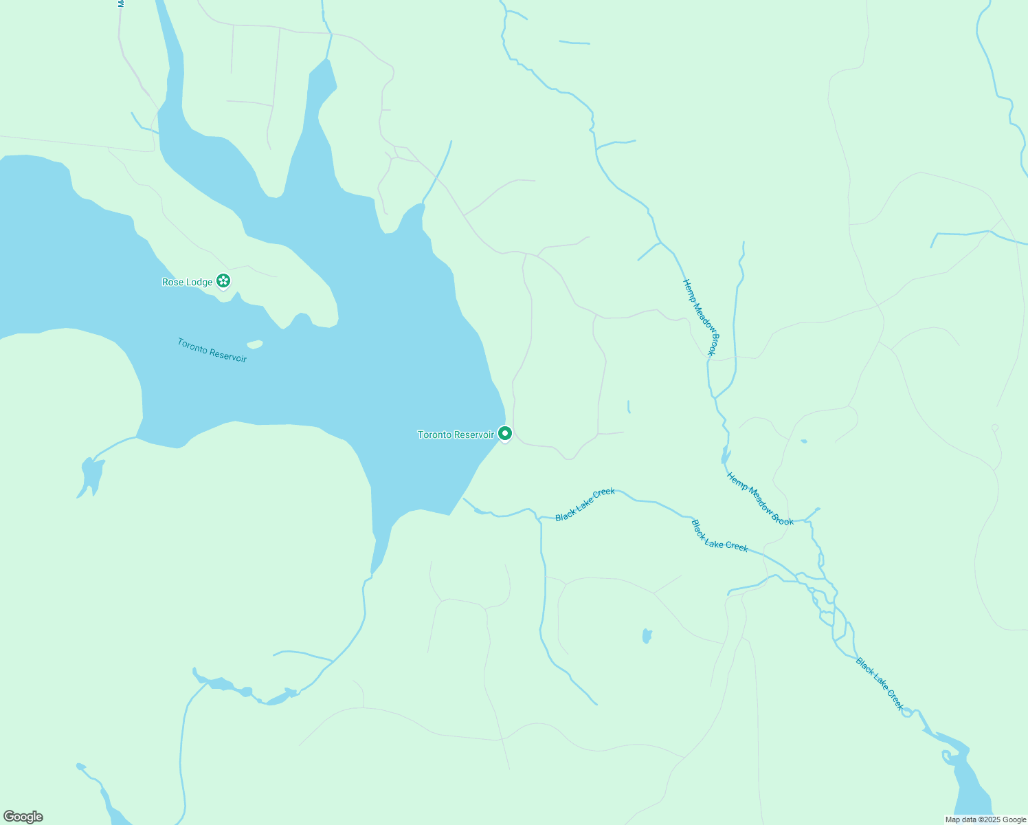 map of restaurants, bars, coffee shops, grocery stores, and more near 97 Top Ridge Trail in White Lake