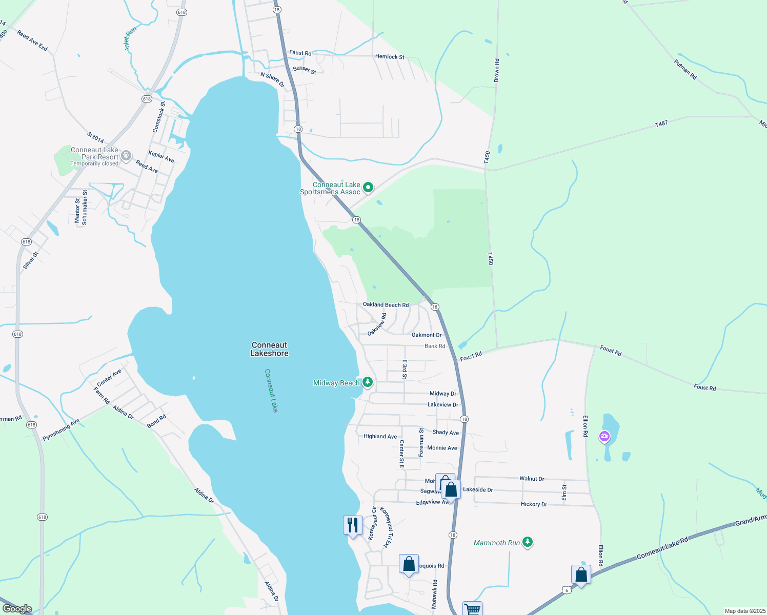 11753 Oakview Road, Conneaut Lake PA Walk Score
