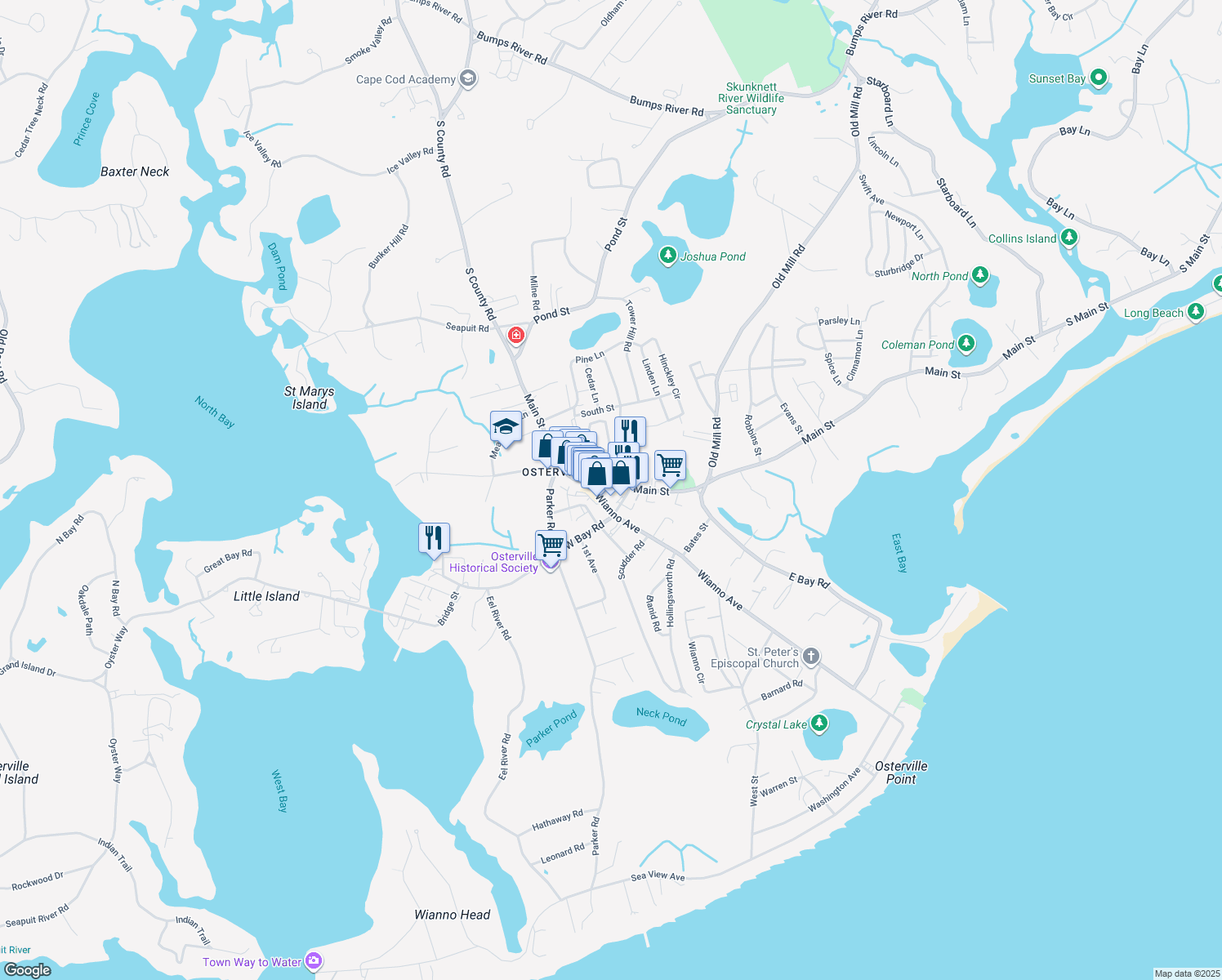 Osterville Main St, Barnstable Town MA Walk Score