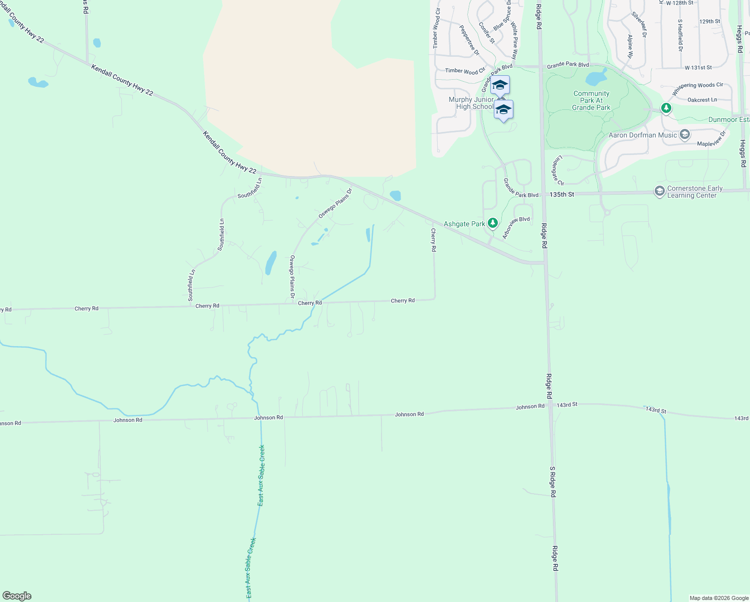 map of restaurants, bars, coffee shops, grocery stores, and more near 4423 Cherry Road in Oswego