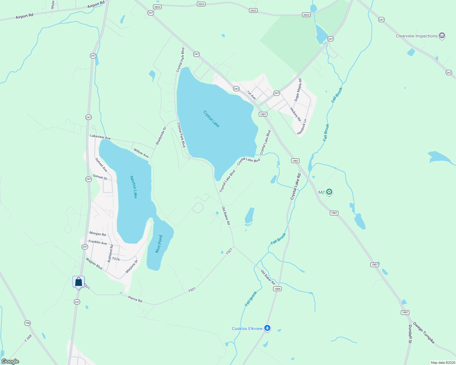 map of restaurants, bars, coffee shops, grocery stores, and more near 345 Crystal Lake Boulevard in Carbondale