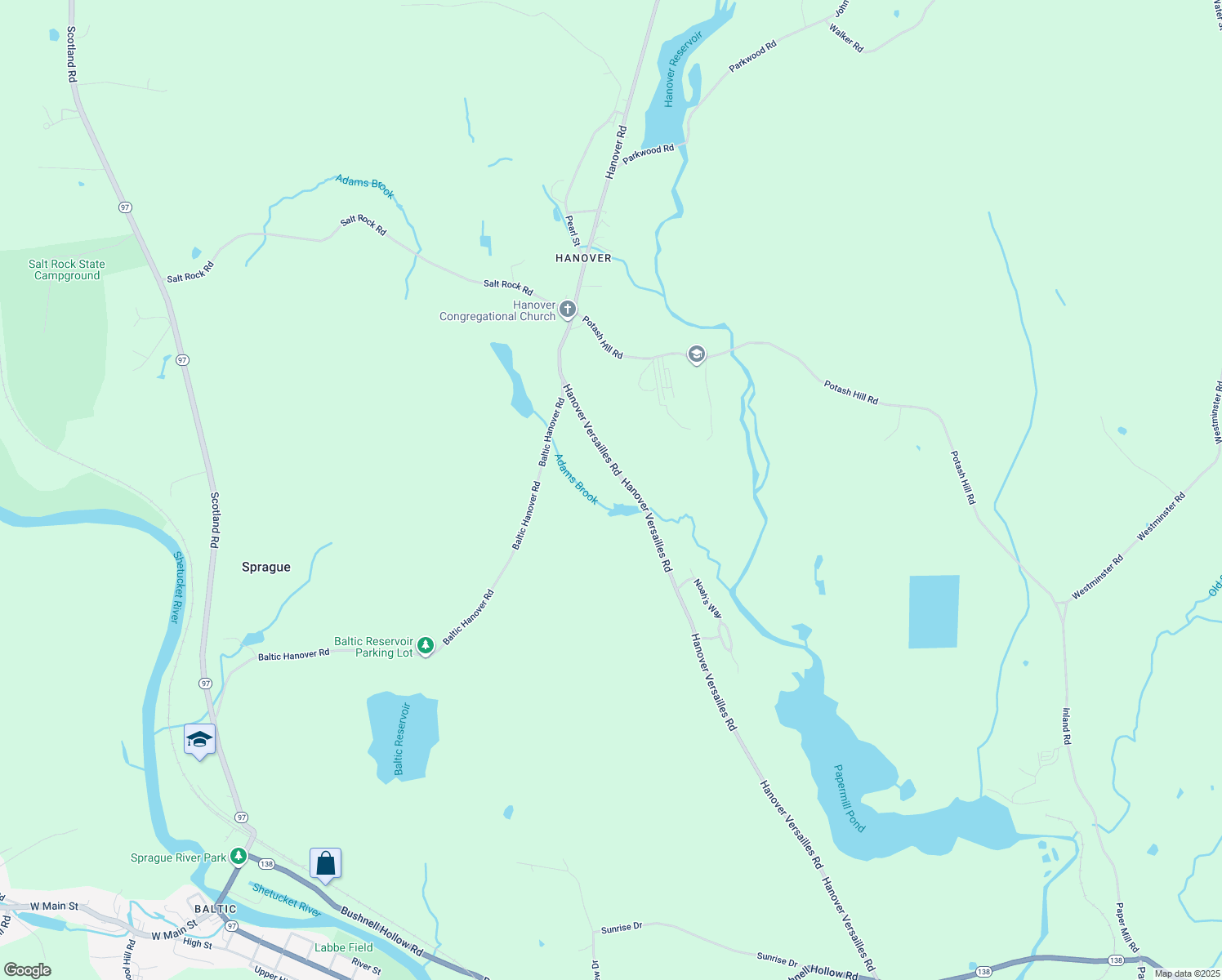 map of restaurants, bars, coffee shops, grocery stores, and more near 140 Hanover Versailles Road in Sprague