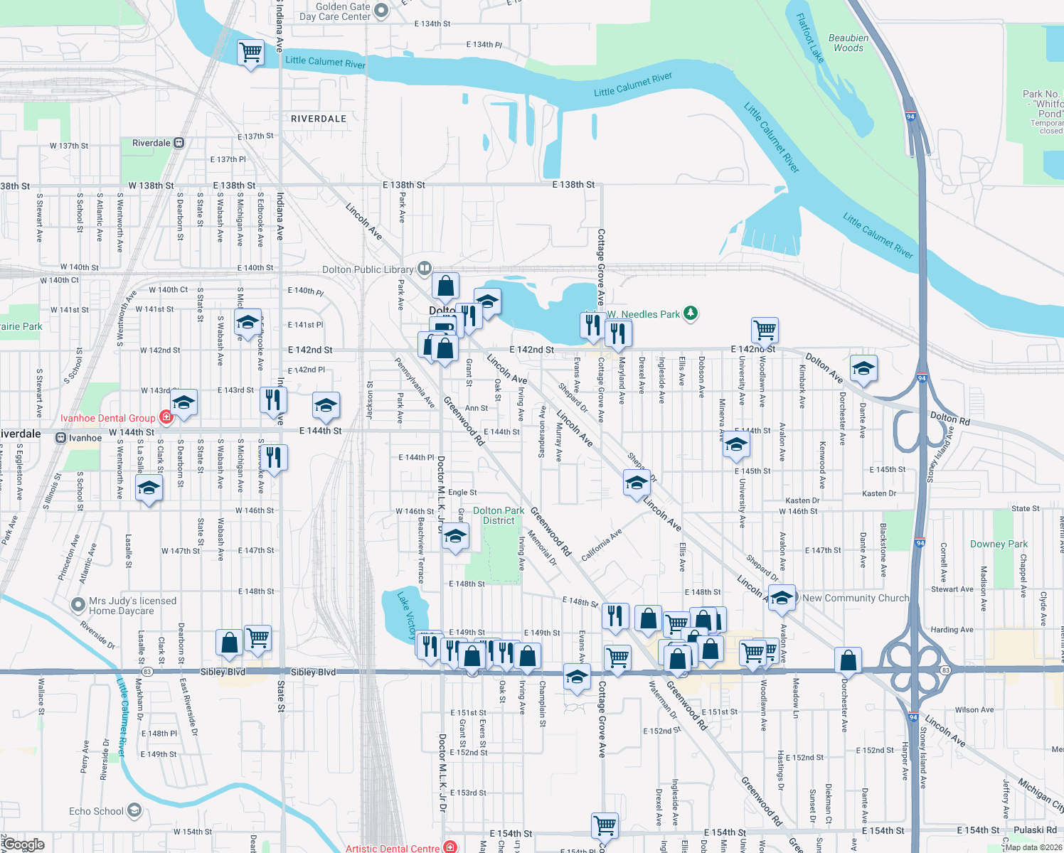 144th Street, Dolton IL Walk Score