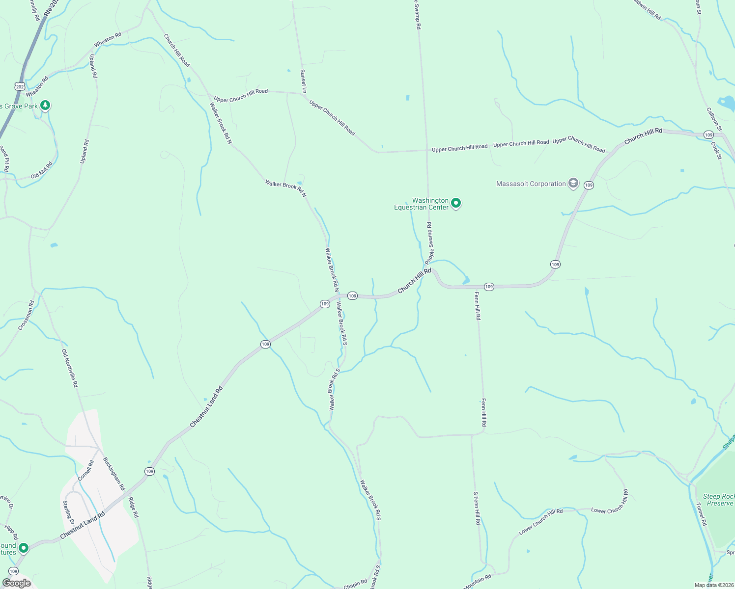 map of restaurants, bars, coffee shops, grocery stores, and more near 228 Church Hill Road in Washington
