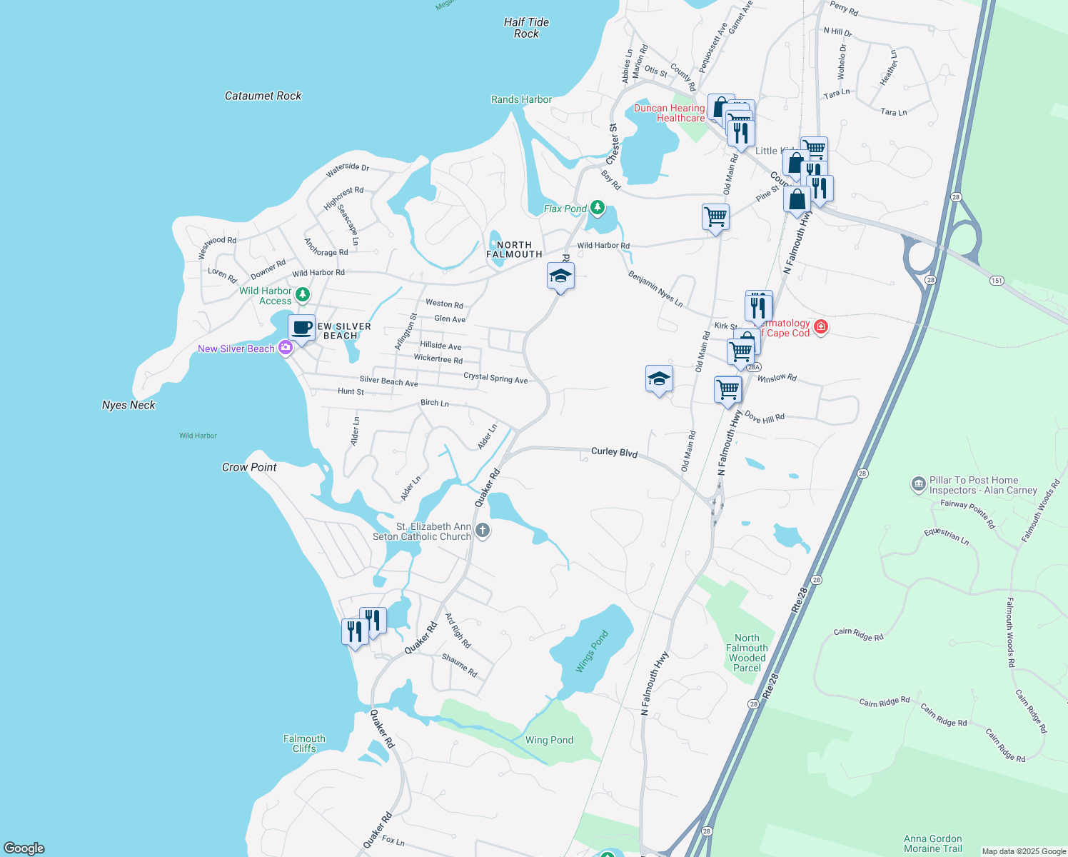 587 Quaker Road, Falmouth MA Walk Score