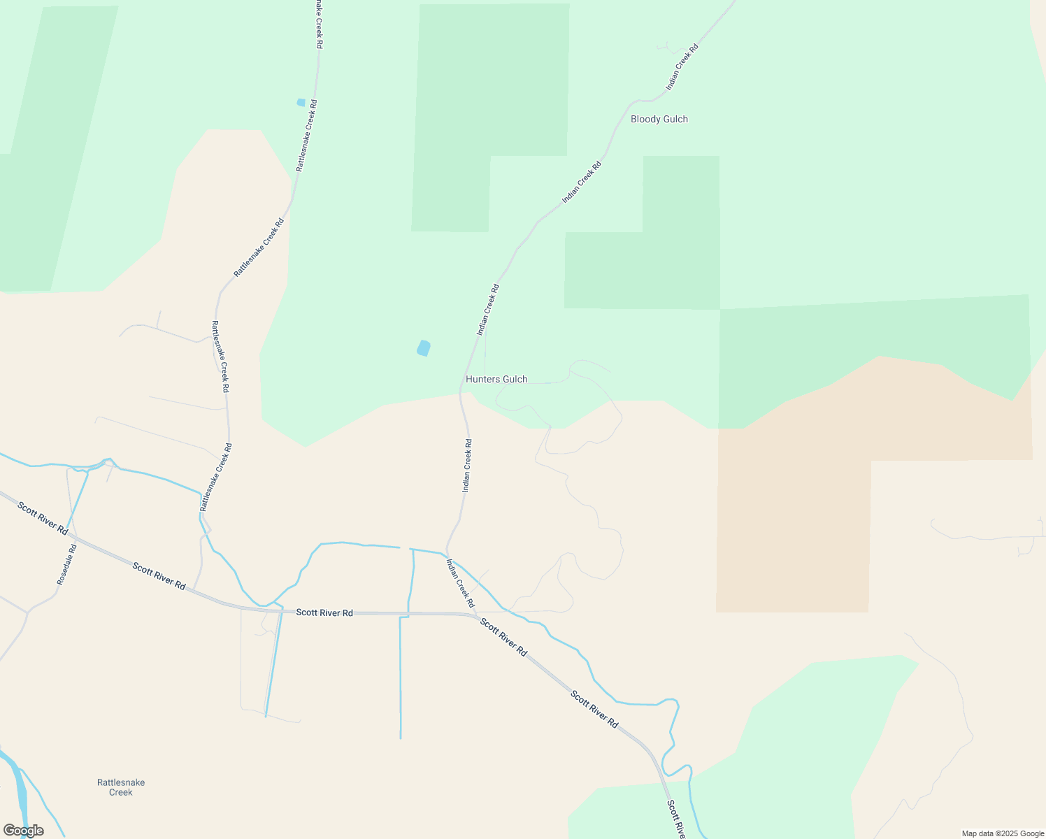 map of restaurants, bars, coffee shops, grocery stores, and more near 15216 Indian Creek Road in Fort Jones