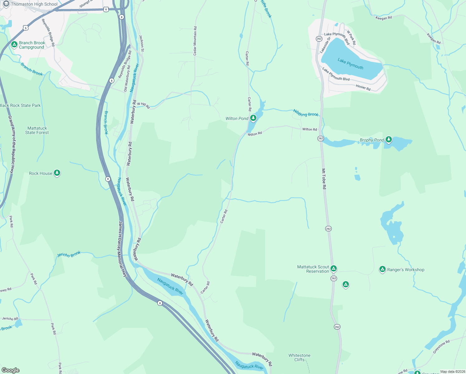 map of restaurants, bars, coffee shops, grocery stores, and more near 380 Carter Road in Thomaston