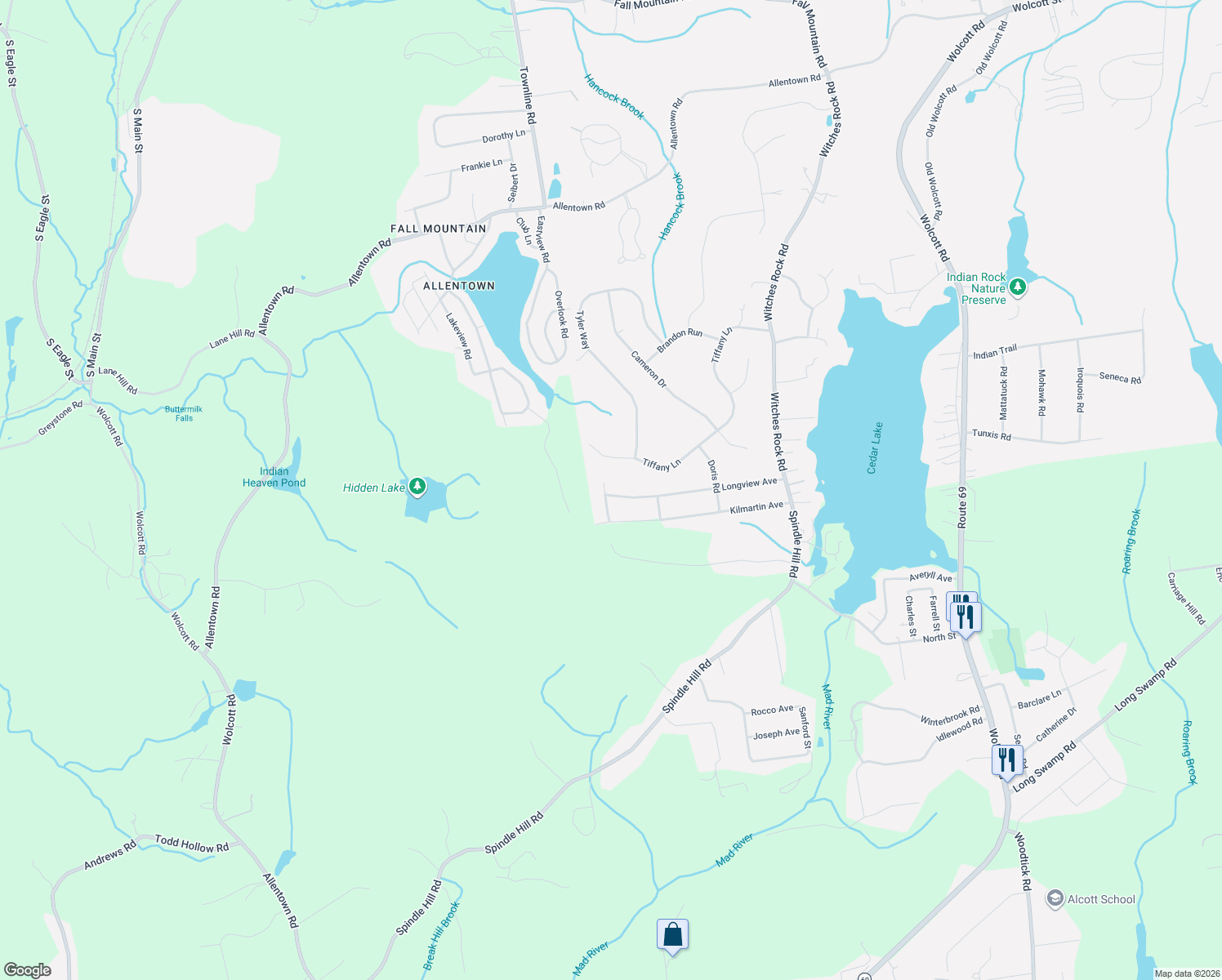 map of restaurants, bars, coffee shops, grocery stores, and more near 250 Longview Avenue in Bristol
