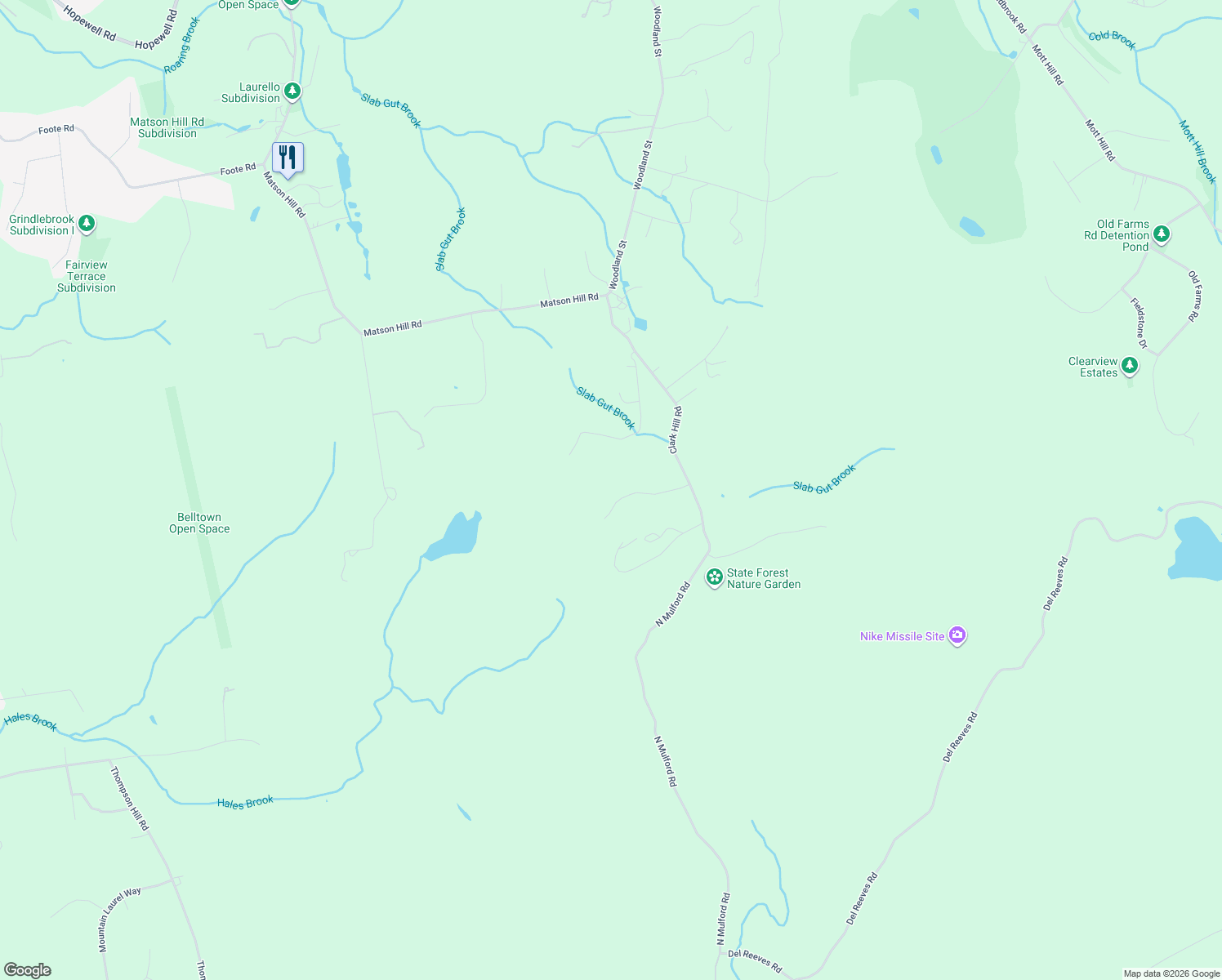 map of restaurants, bars, coffee shops, grocery stores, and more near 89 Crystal Ridge in Glastonbury