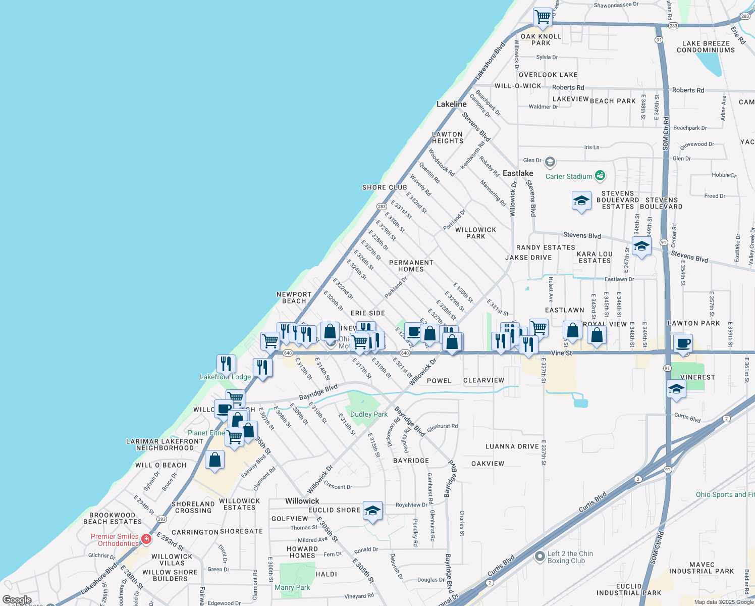 323 East 323rd Street, Willowick OH Walk Score