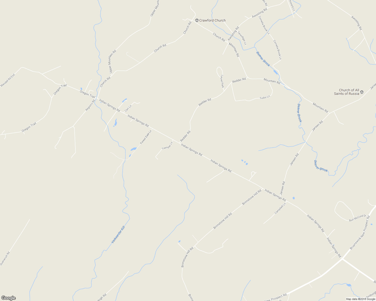 map of restaurants, bars, coffee shops, grocery stores, and more near 1200 Indian Springs Road in Pine Bush