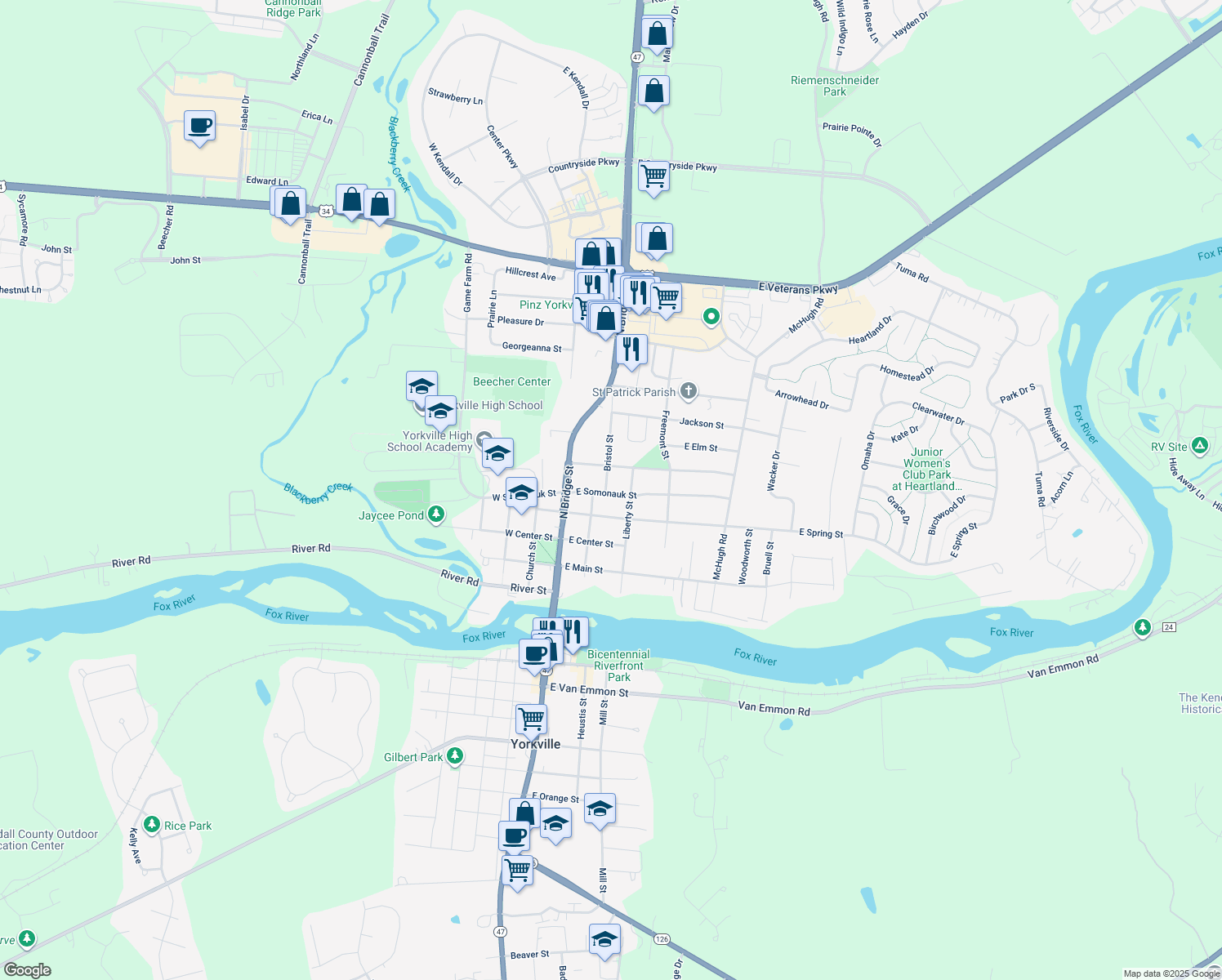 205 East Somonauk Street, Yorkville IL Walk Score