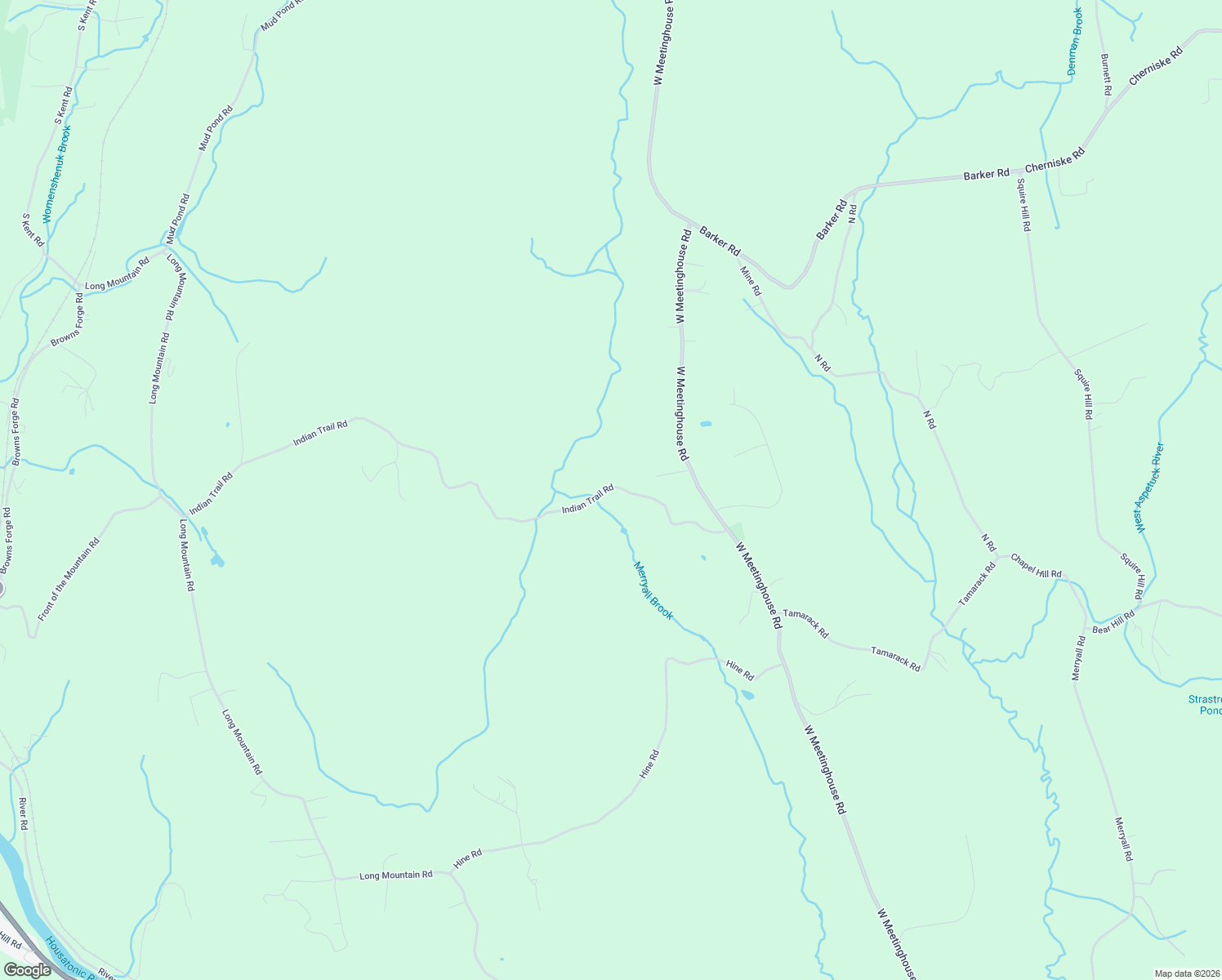 map of restaurants, bars, coffee shops, grocery stores, and more near 1-119 Indian Trail Road in New Milford
