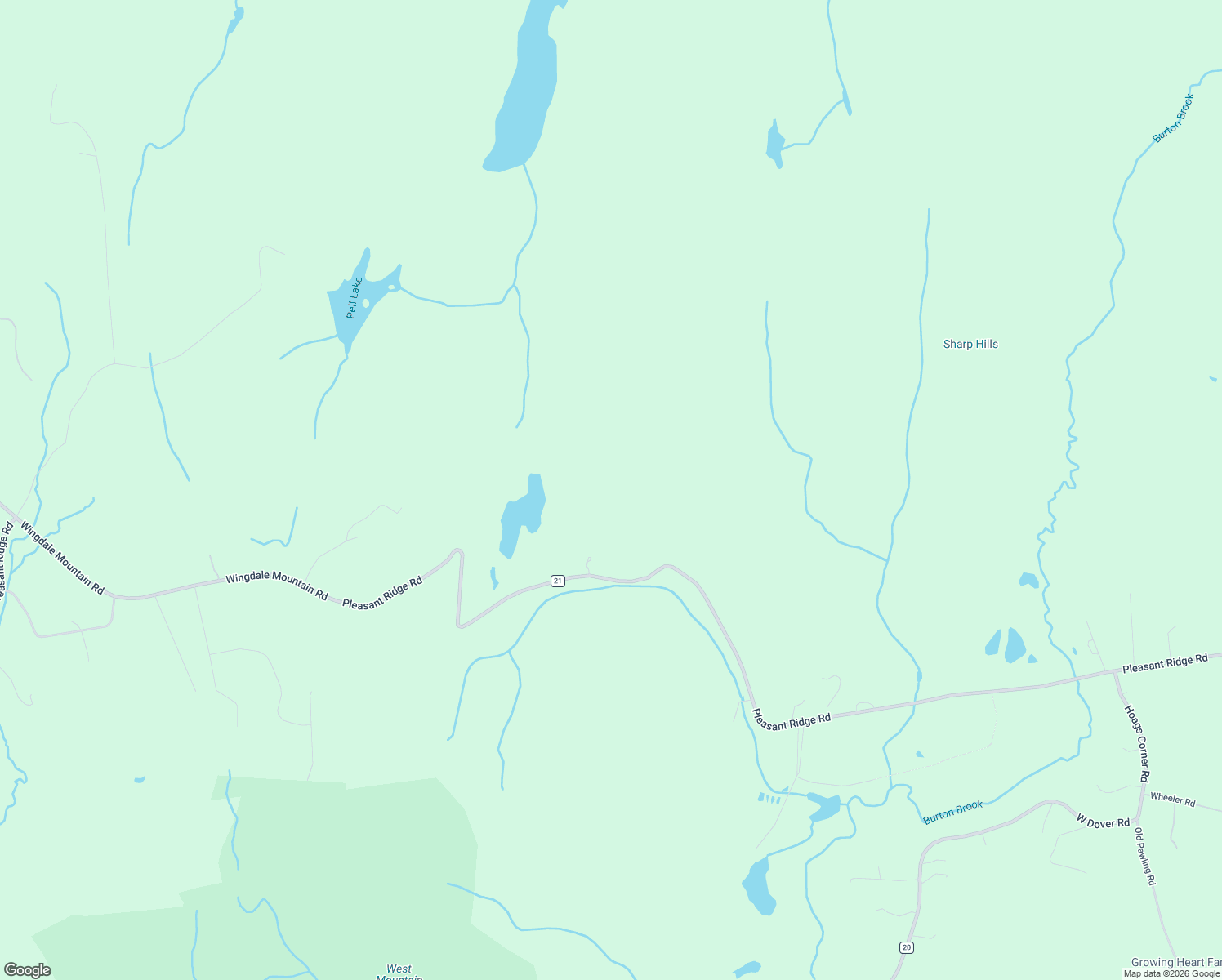 map of restaurants, bars, coffee shops, grocery stores, and more near 3057 Pleasant Ridge Road in Wingdale