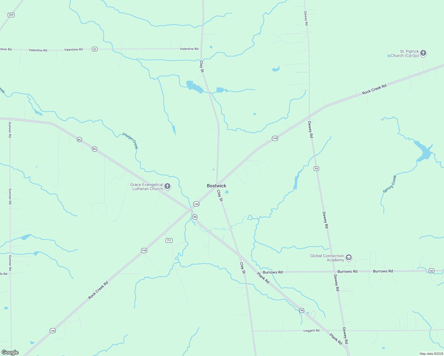 map of restaurants, bars, coffee shops, grocery stores, and more near 15744 Rock Creek Road in Thompson