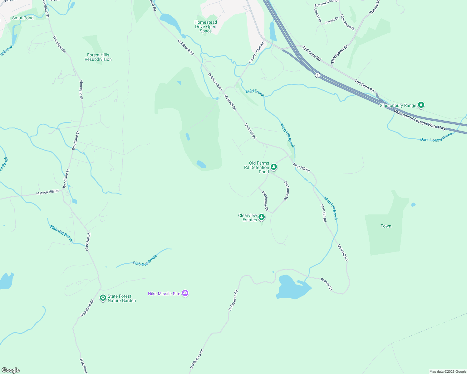 map of restaurants, bars, coffee shops, grocery stores, and more near 211 Country Lane in Glastonbury