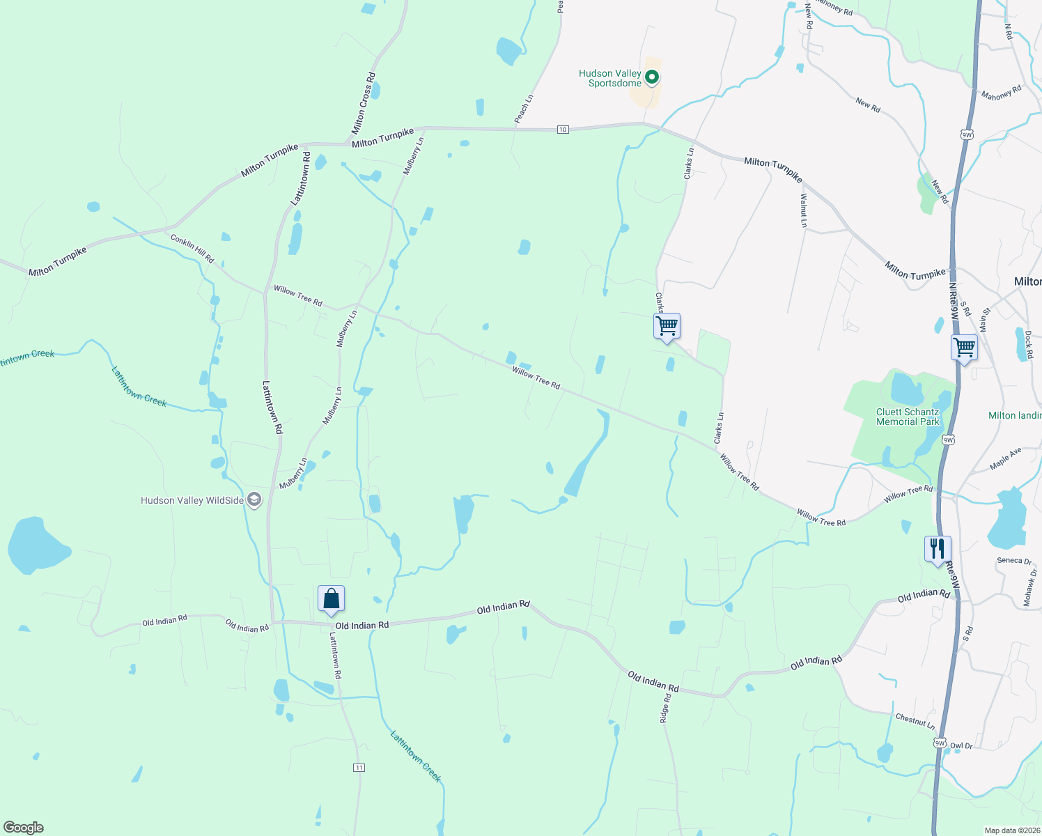 map of restaurants, bars, coffee shops, grocery stores, and more near 10 Victorian Ct in Milton