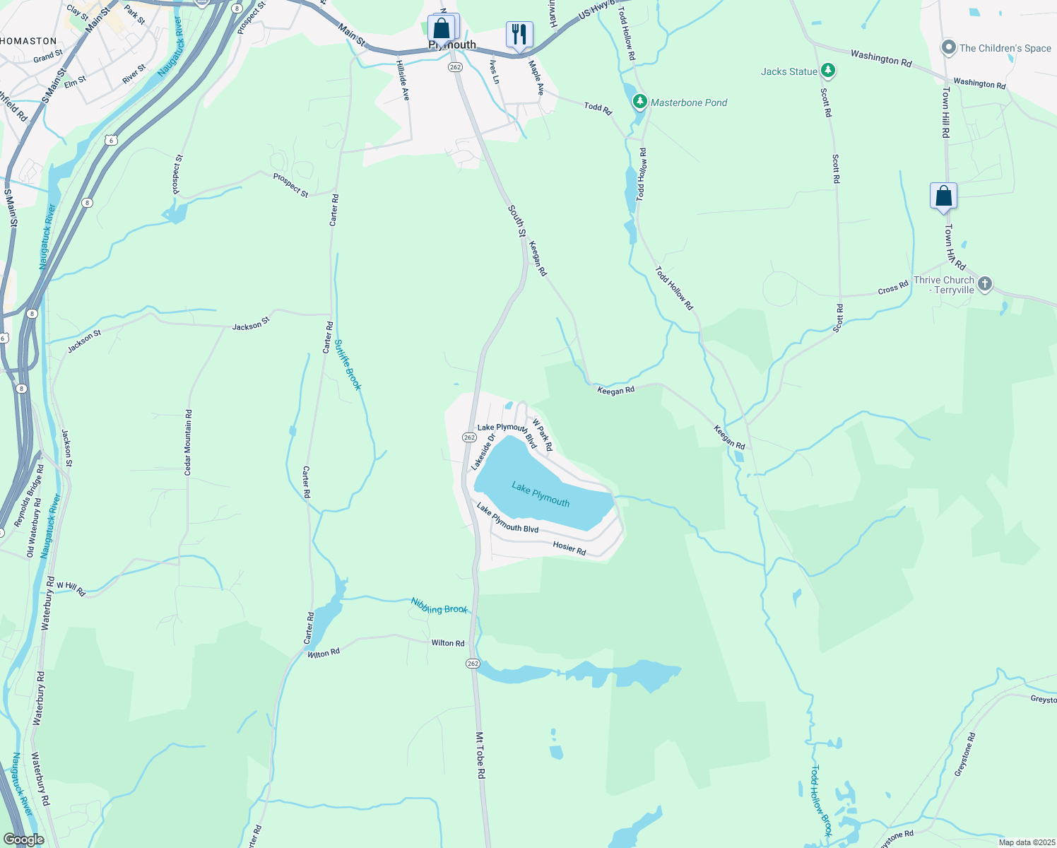 map of restaurants, bars, coffee shops, grocery stores, and more near 6 Carol Circle in Plymouth