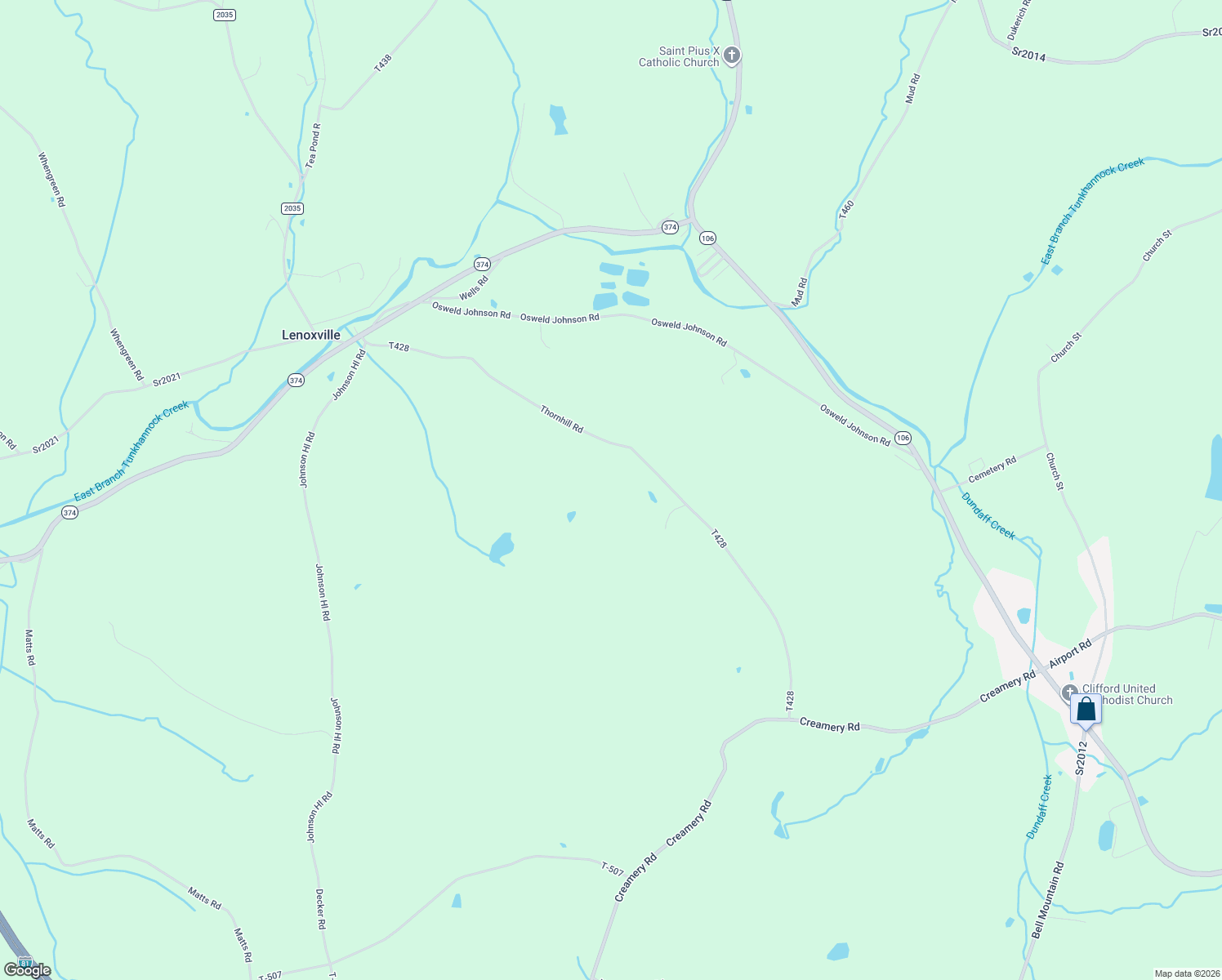 map of restaurants, bars, coffee shops, grocery stores, and more near 2-8 Thornhill Rd in Susquehanna