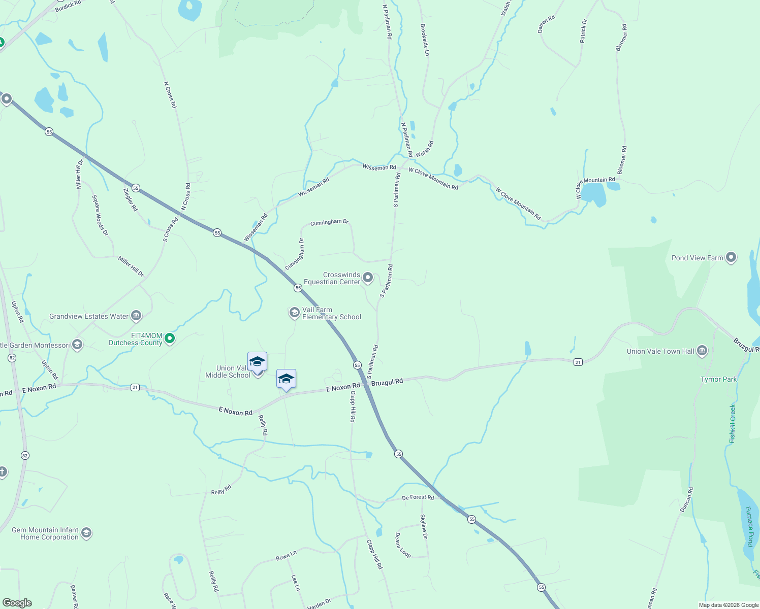 map of restaurants, bars, coffee shops, grocery stores, and more near 68 S Parliman Rd in Lagrangeville