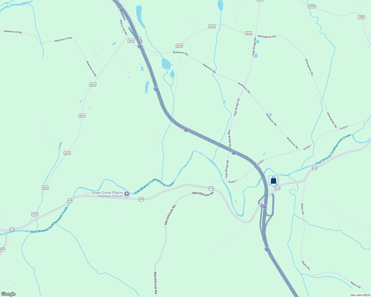map of restaurants, bars, coffee shops, grocery stores, and more near 358 Barney Hollow Road in Nicholson