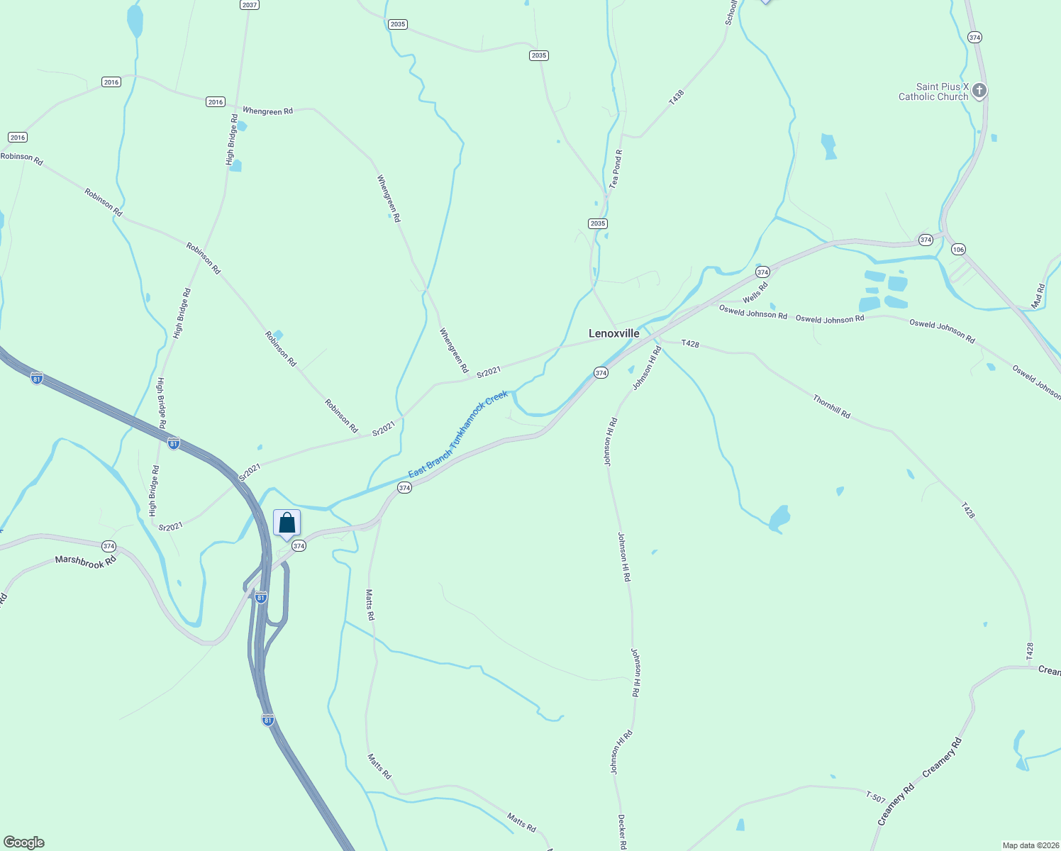 map of restaurants, bars, coffee shops, grocery stores, and more near Snyder Road in Susquehanna County
