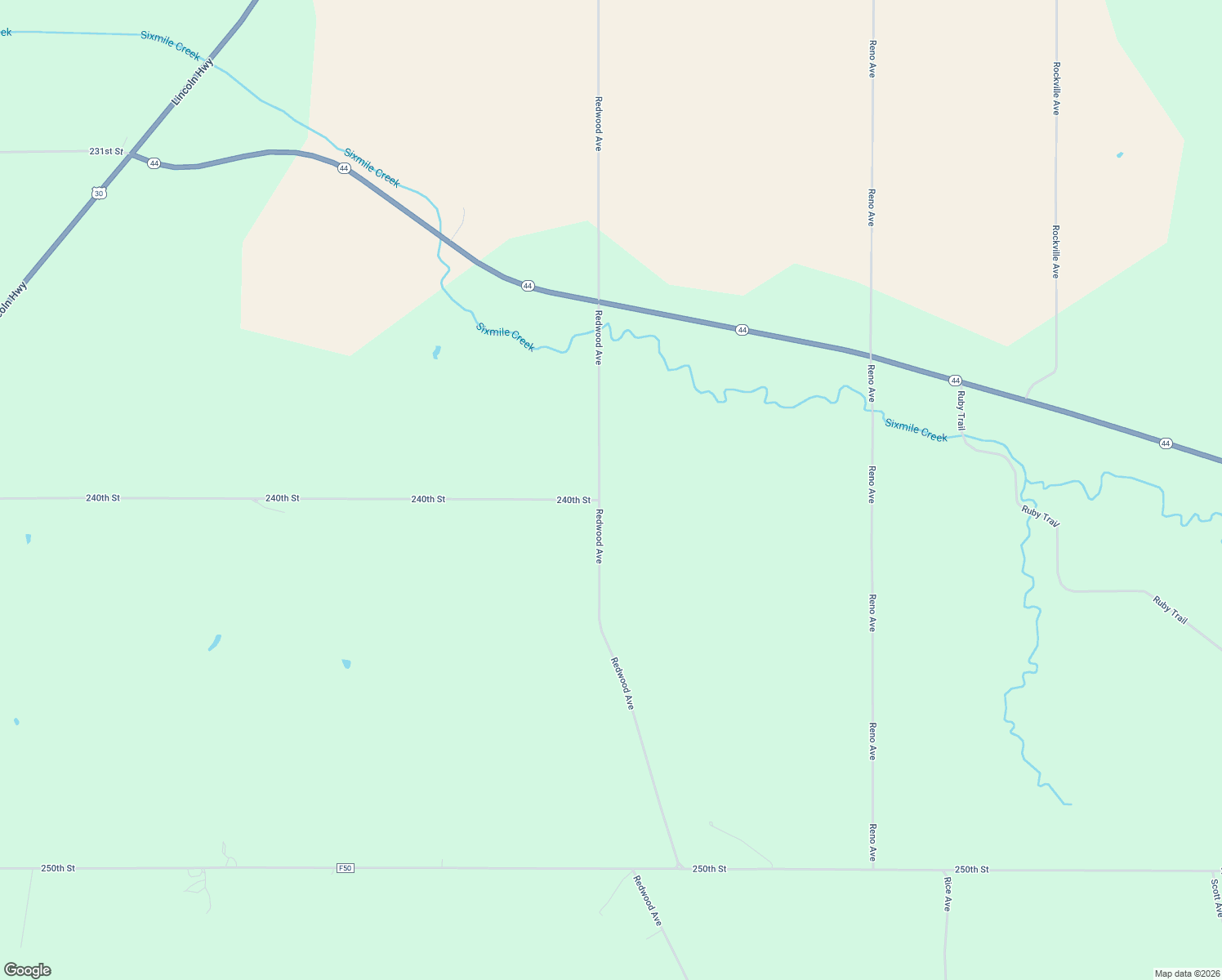 map of restaurants, bars, coffee shops, grocery stores, and more near 2394 Redwood Avenue in Woodbine