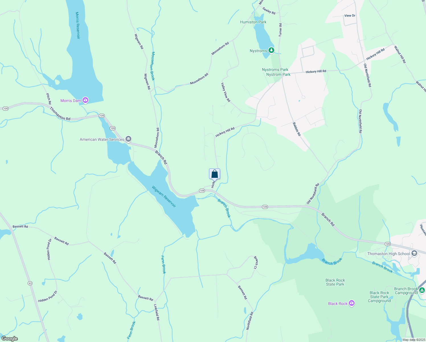 map of restaurants, bars, coffee shops, grocery stores, and more near 1044 Hickory Hill Road in Thomaston
