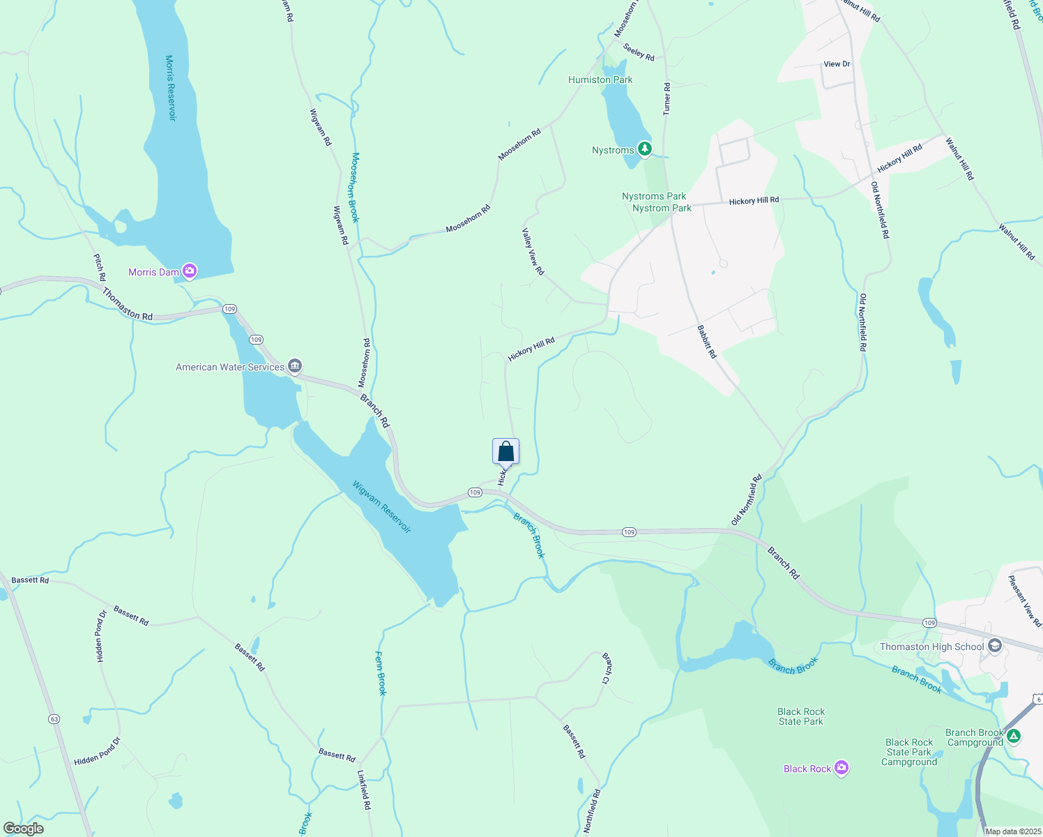 map of restaurants, bars, coffee shops, grocery stores, and more near 1017 Hickory Hill Road in Thomaston