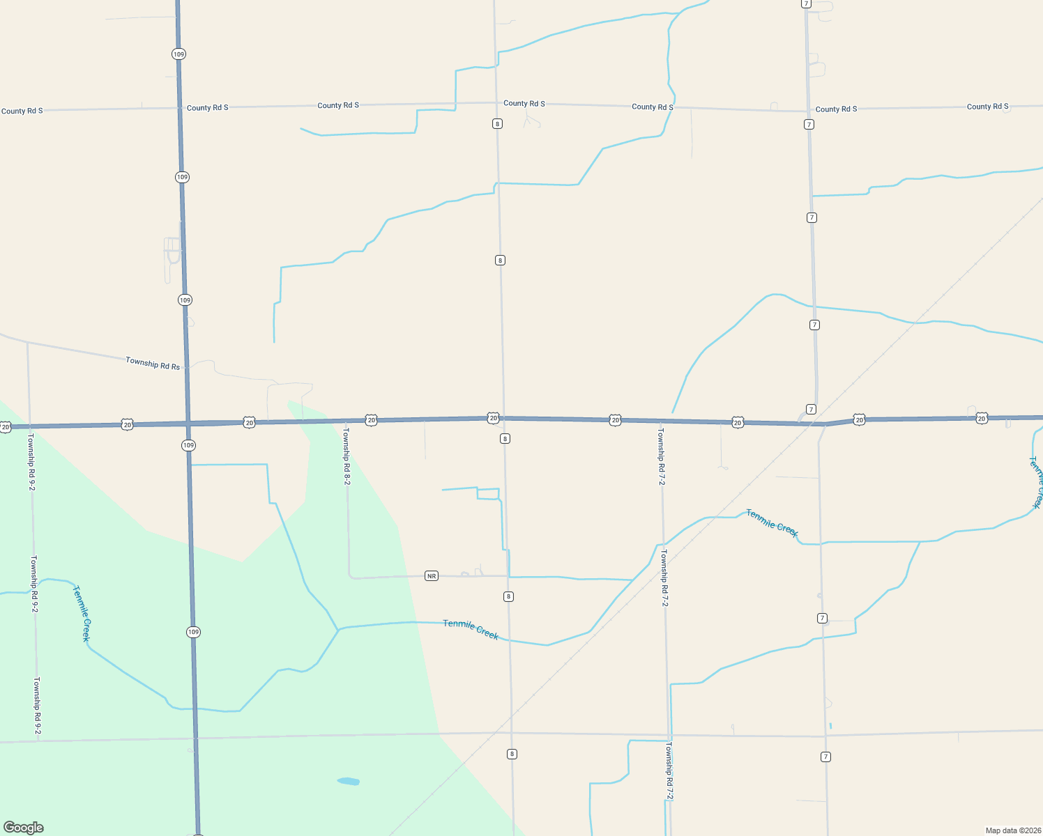 map of restaurants, bars, coffee shops, grocery stores, and more near 7964 U.S. 20 in Delta