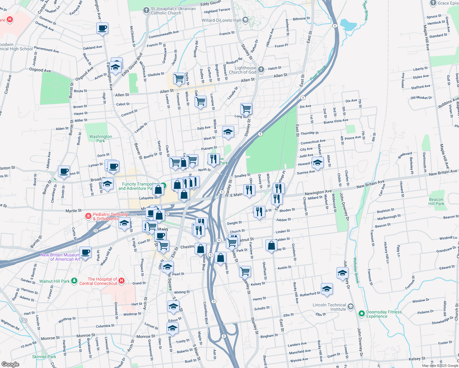 Stanley Street, New Britain CT Walk Score