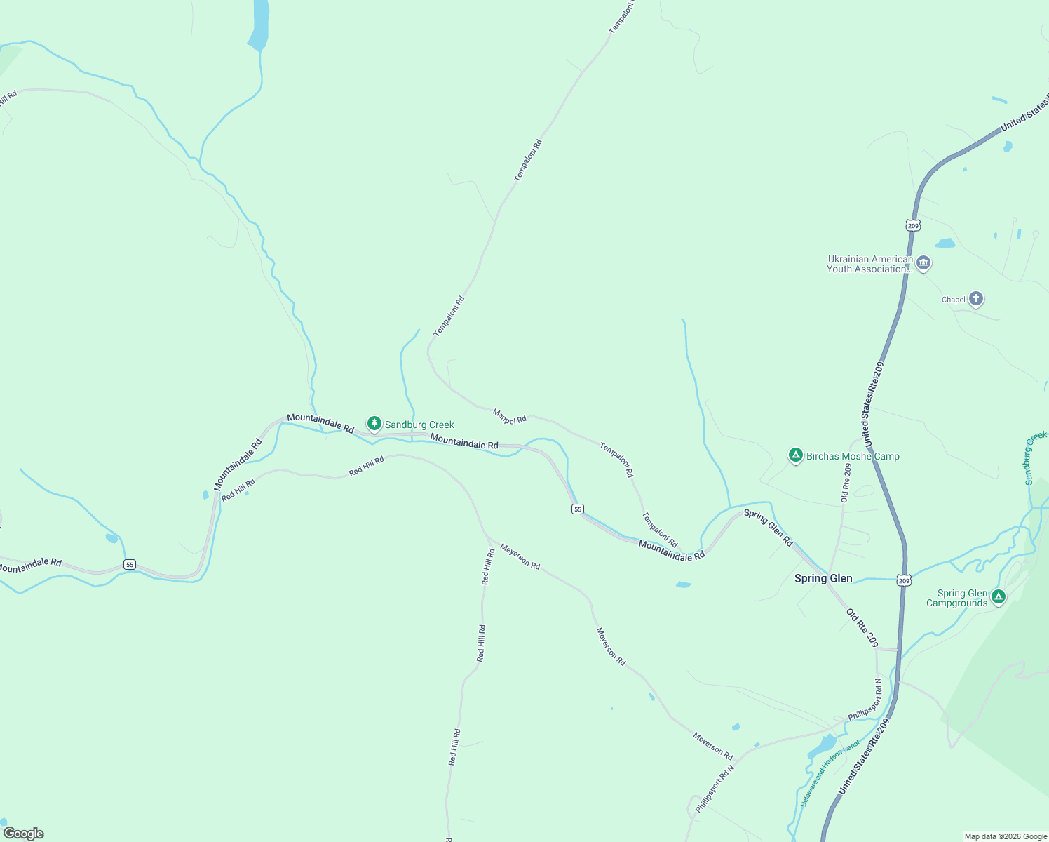 map of restaurants, bars, coffee shops, grocery stores, and more near 384 Tempaloni Road in Ellenville