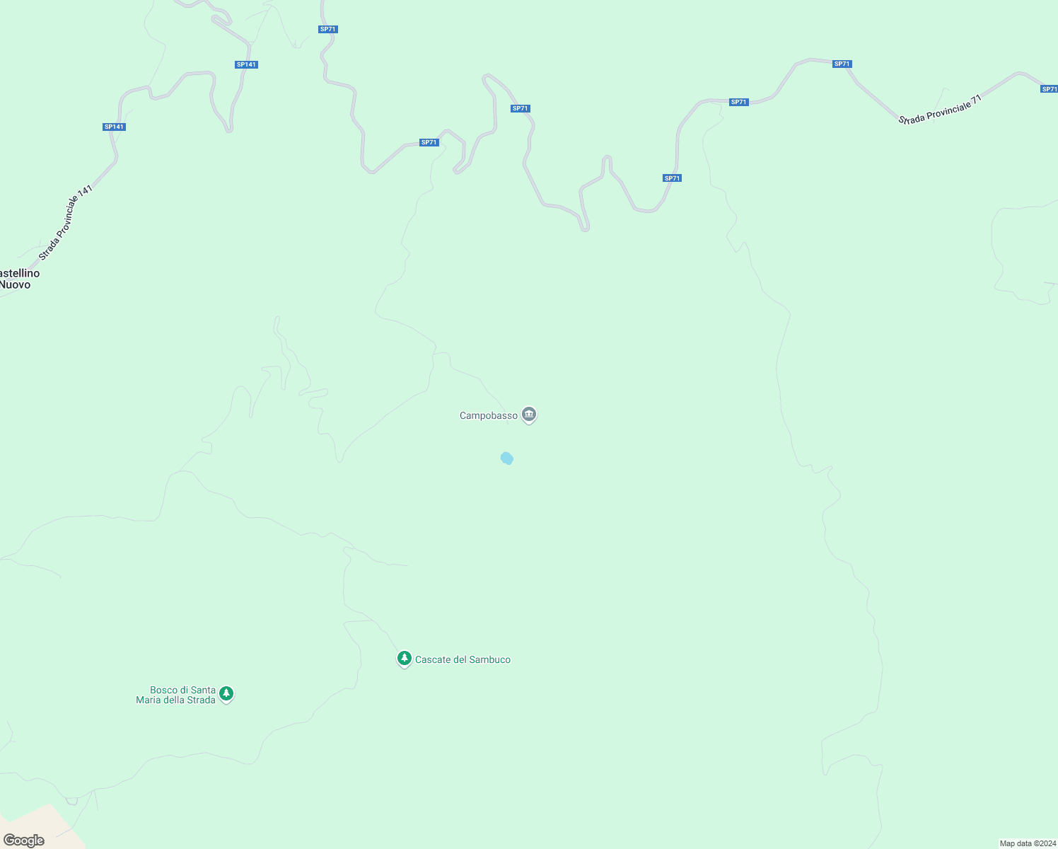 map of restaurants, bars, coffee shops, grocery stores, and more near in Province of Campobasso
