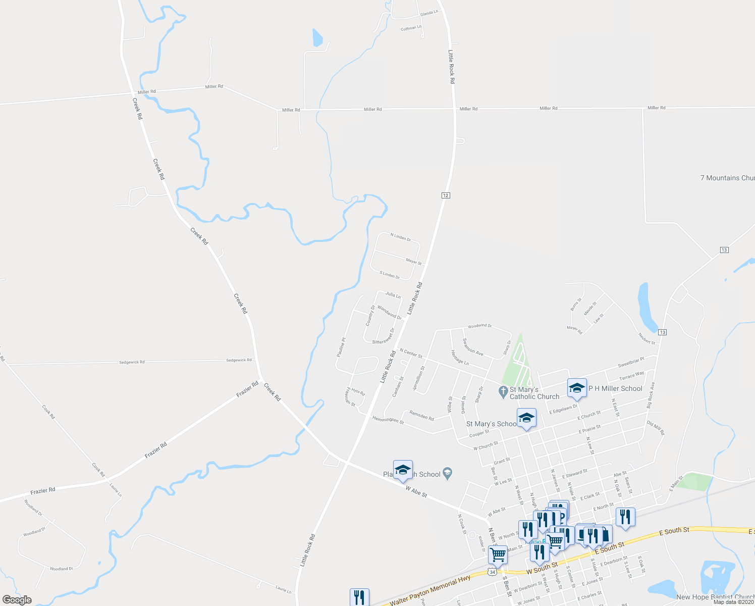 map of restaurants, bars, coffee shops, grocery stores, and more near 1113 Woodwind Drive in Plano