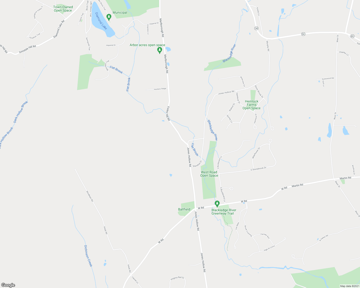 map of restaurants, bars, coffee shops, grocery stores, and more near 7 Finley Hill Road in Marlborough