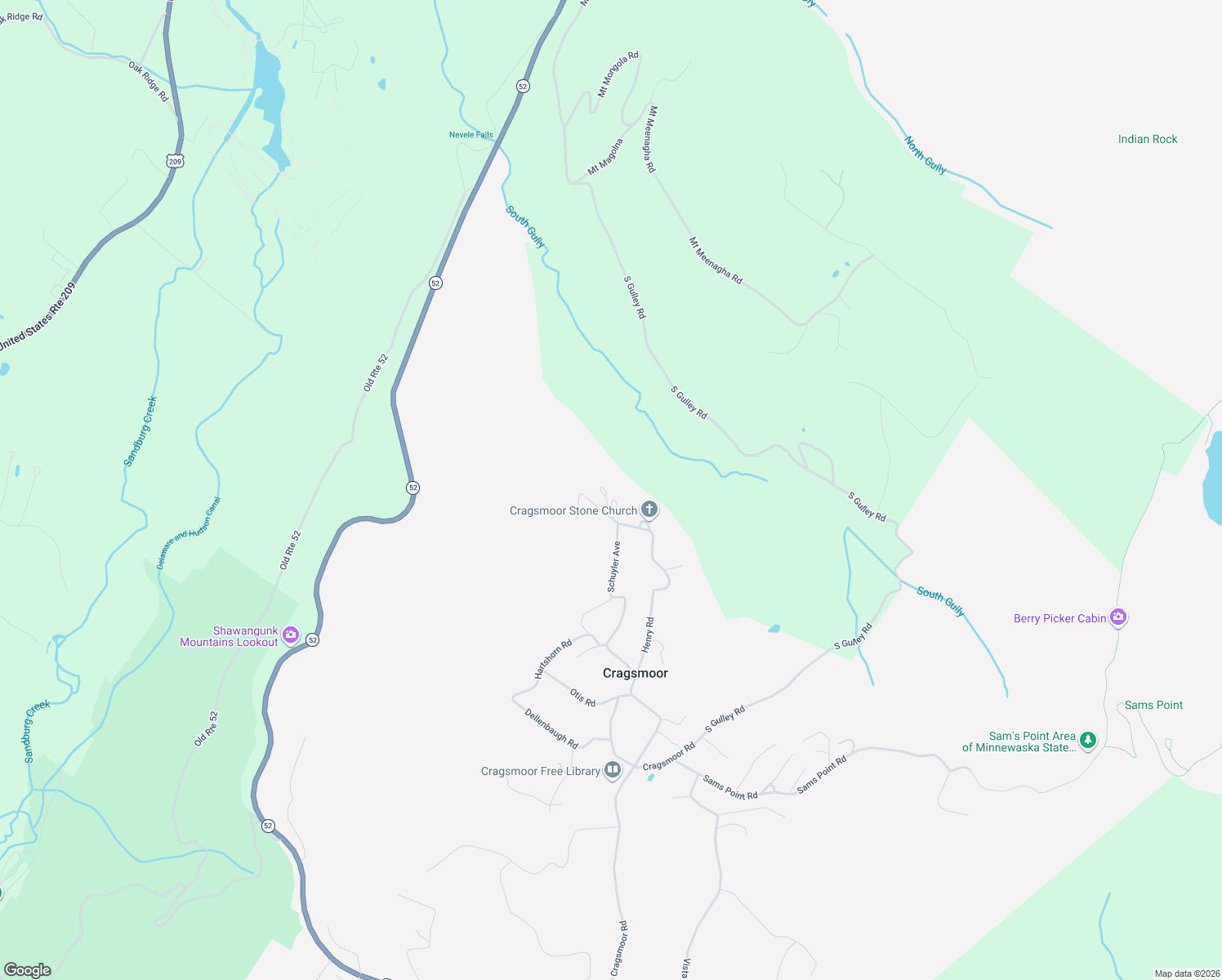 map of restaurants, bars, coffee shops, grocery stores, and more near 412 Hillside Drive in Pine Bush