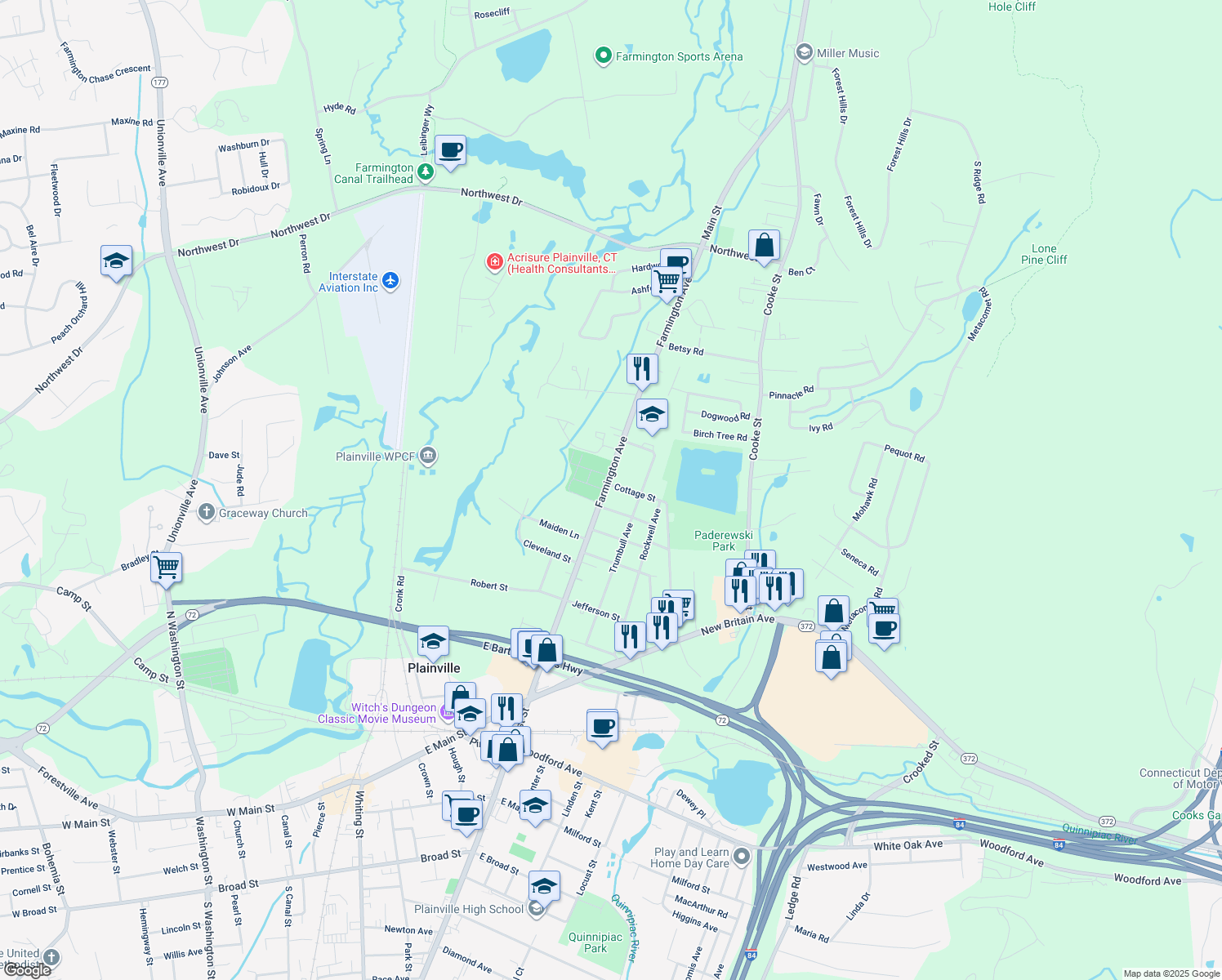 178 Farmington Ave, Plainville CT Walk Score
